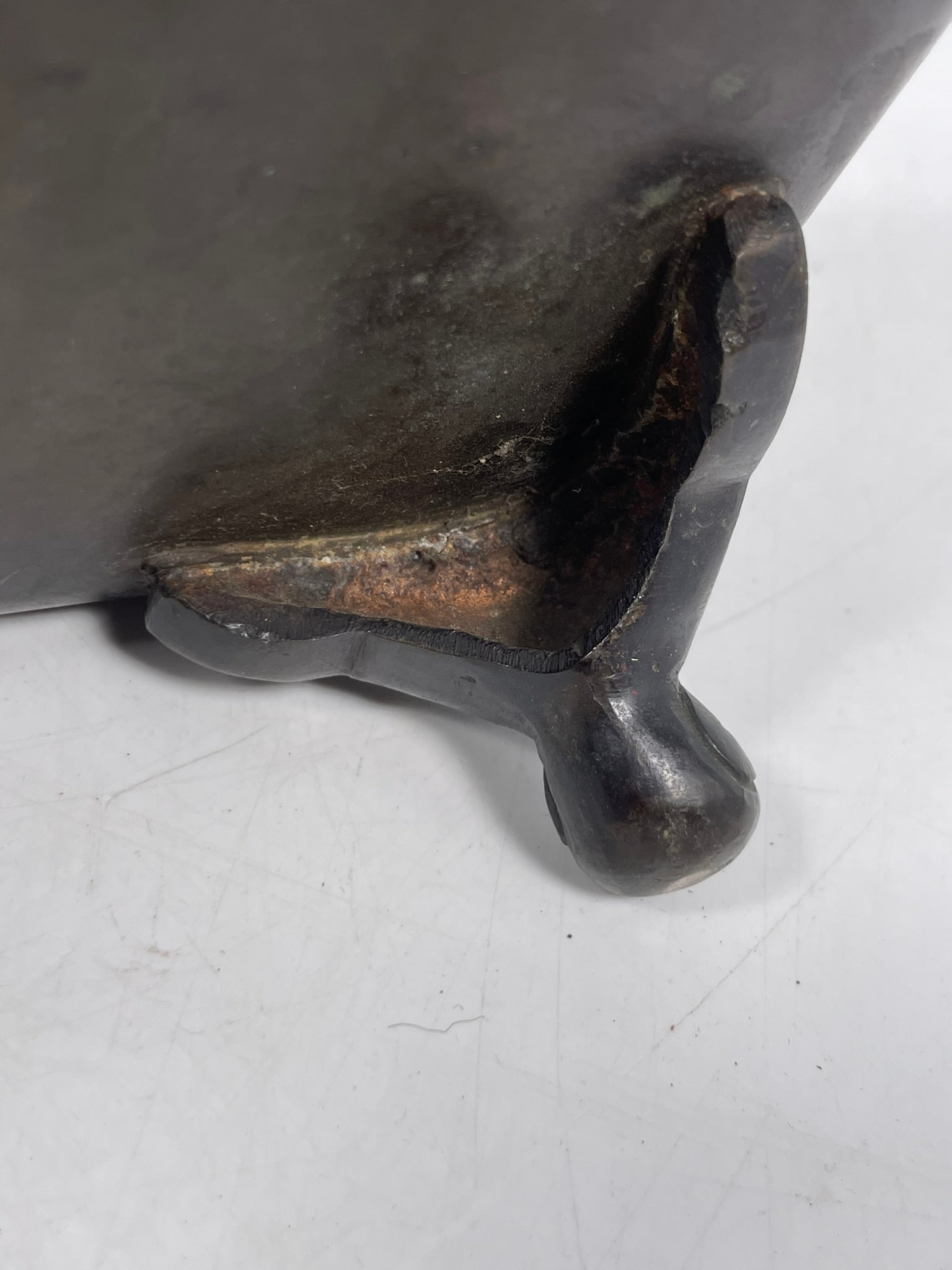 A Chinese Bronze Rectangular Censer - 12