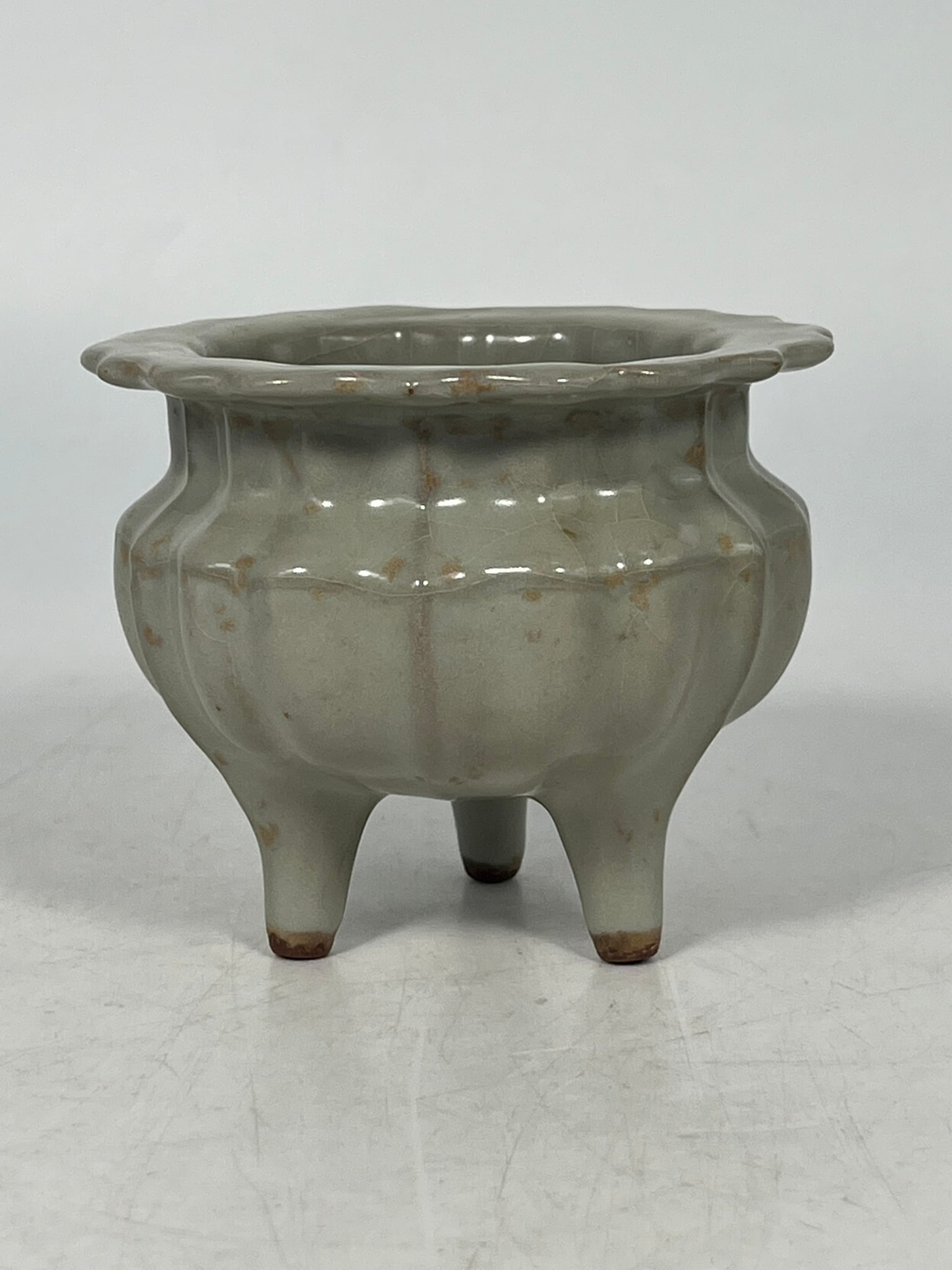 A Chinese Longquan Tripod Incense Censer (1 of 10)