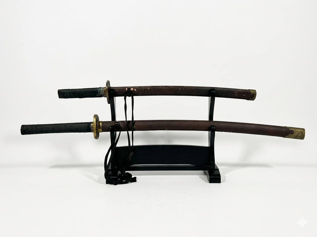 A Set of Japanese Samurai Swords, Katana and Wakizashi (1 of 20)