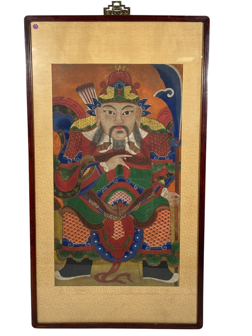 A Chinese Daoist Painting of Guardian General (1 of 9)