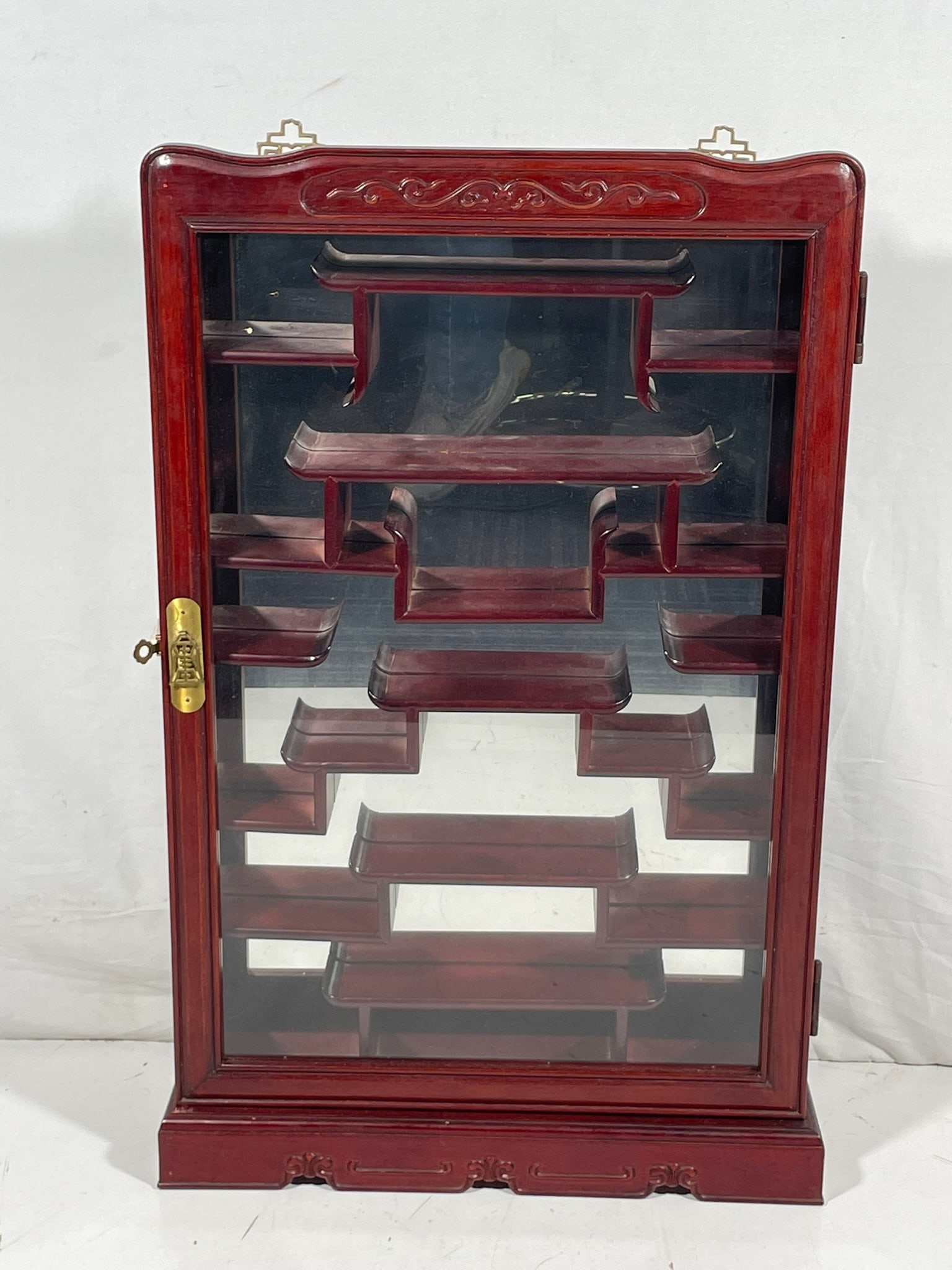 A Chinese Wall-Hanging Curio Cabinet (1 of 11)