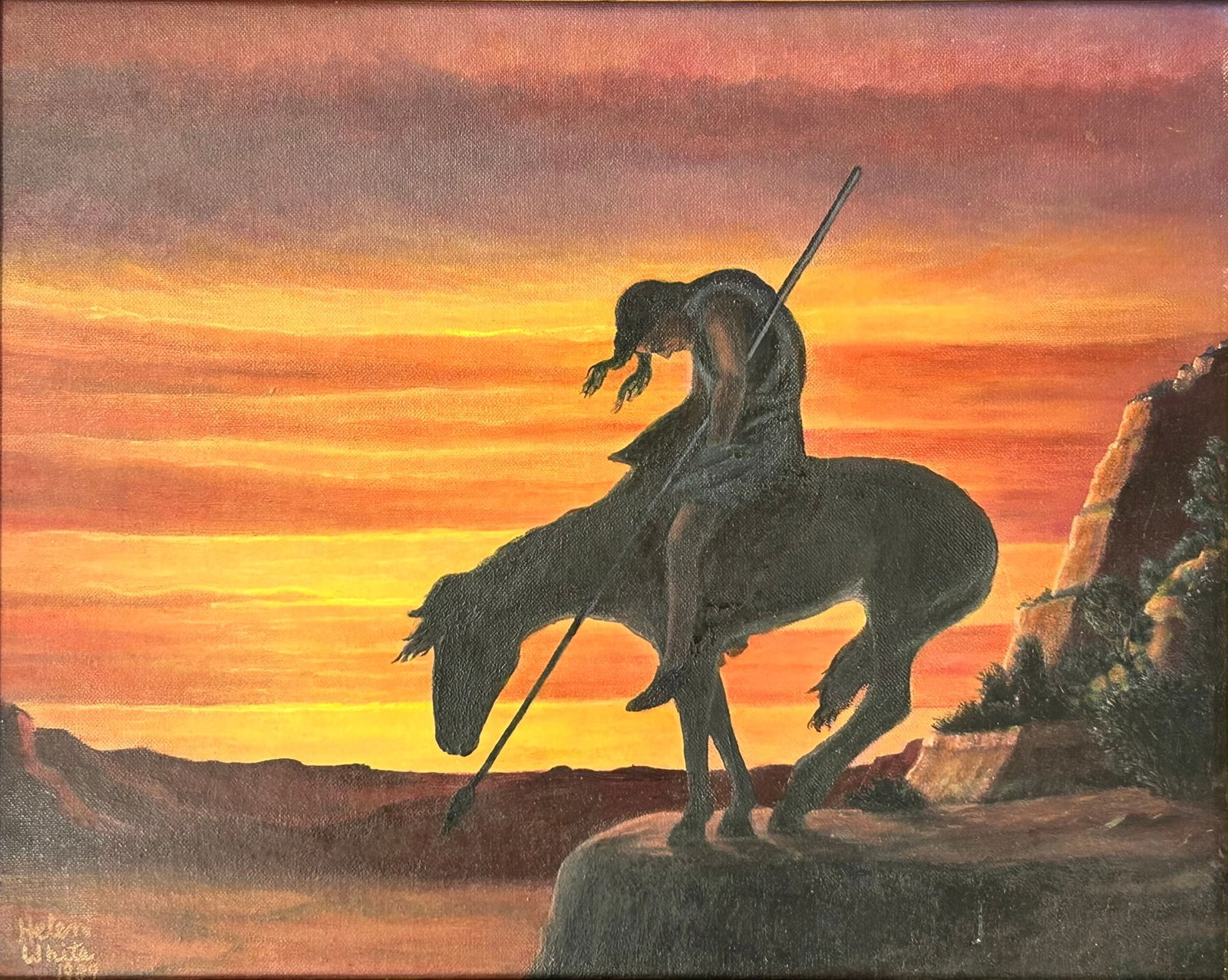 A Painting of 'The End of The Tale', Signature Helen White, 1989 (1 of 9)