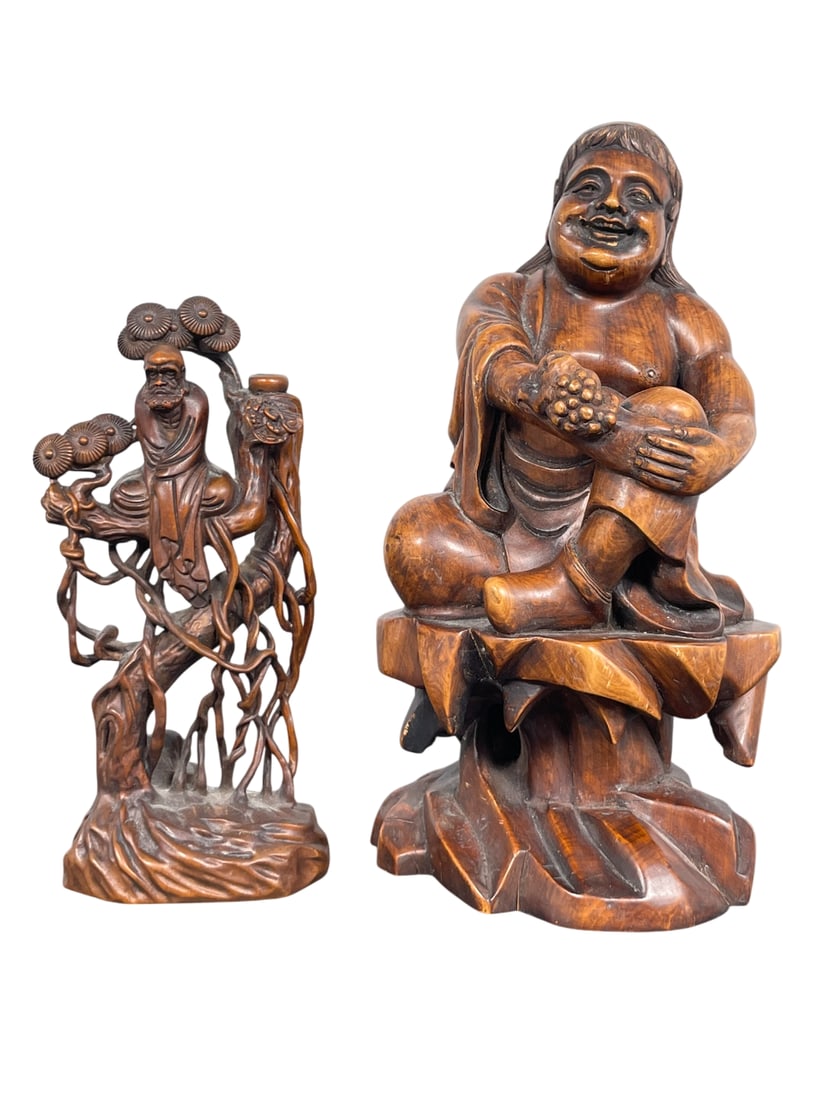 Two Carved Wood Figures (1 of 12)