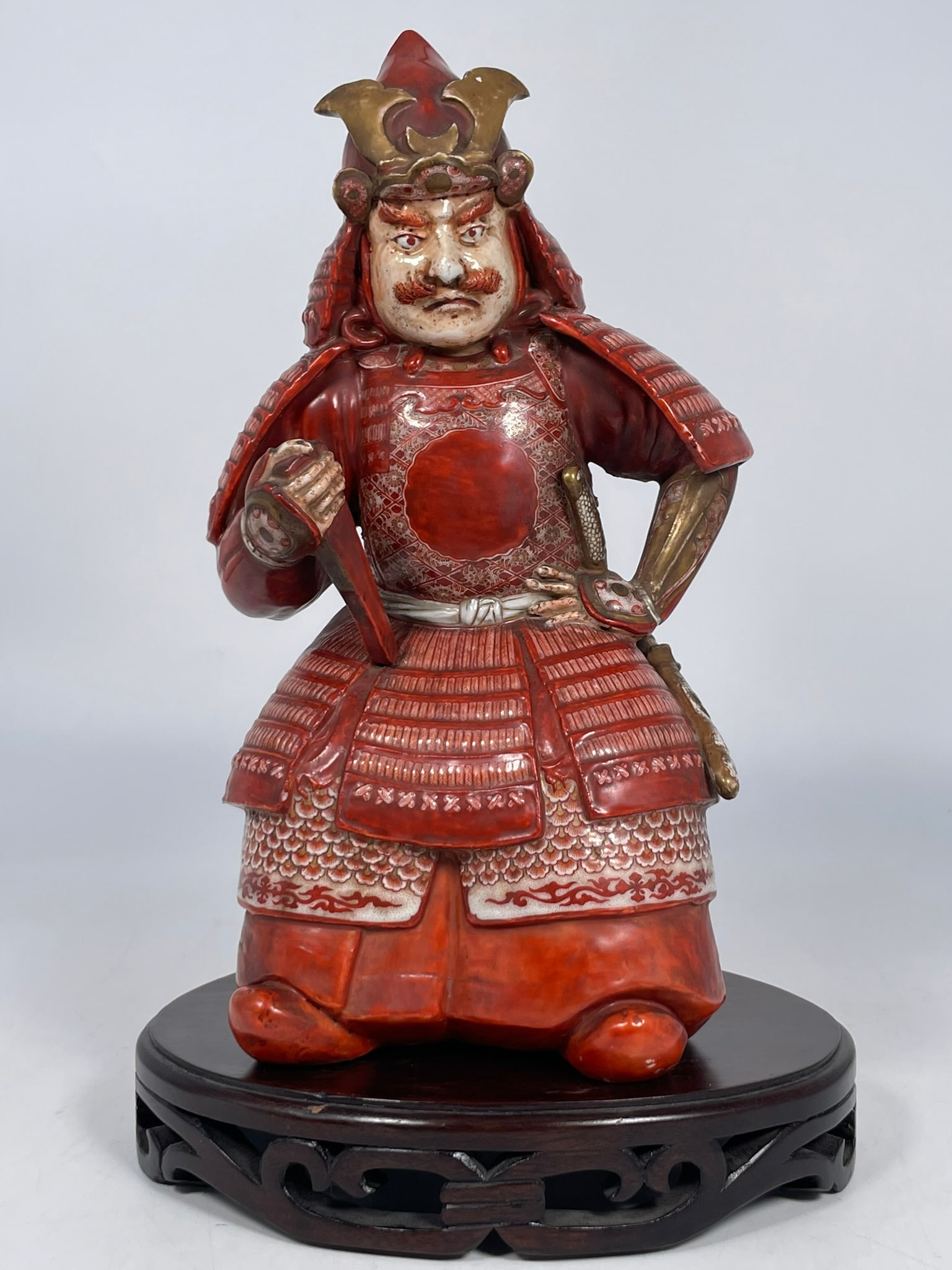 A Japanese Porcelain Figure of Samurai (1 of 9)