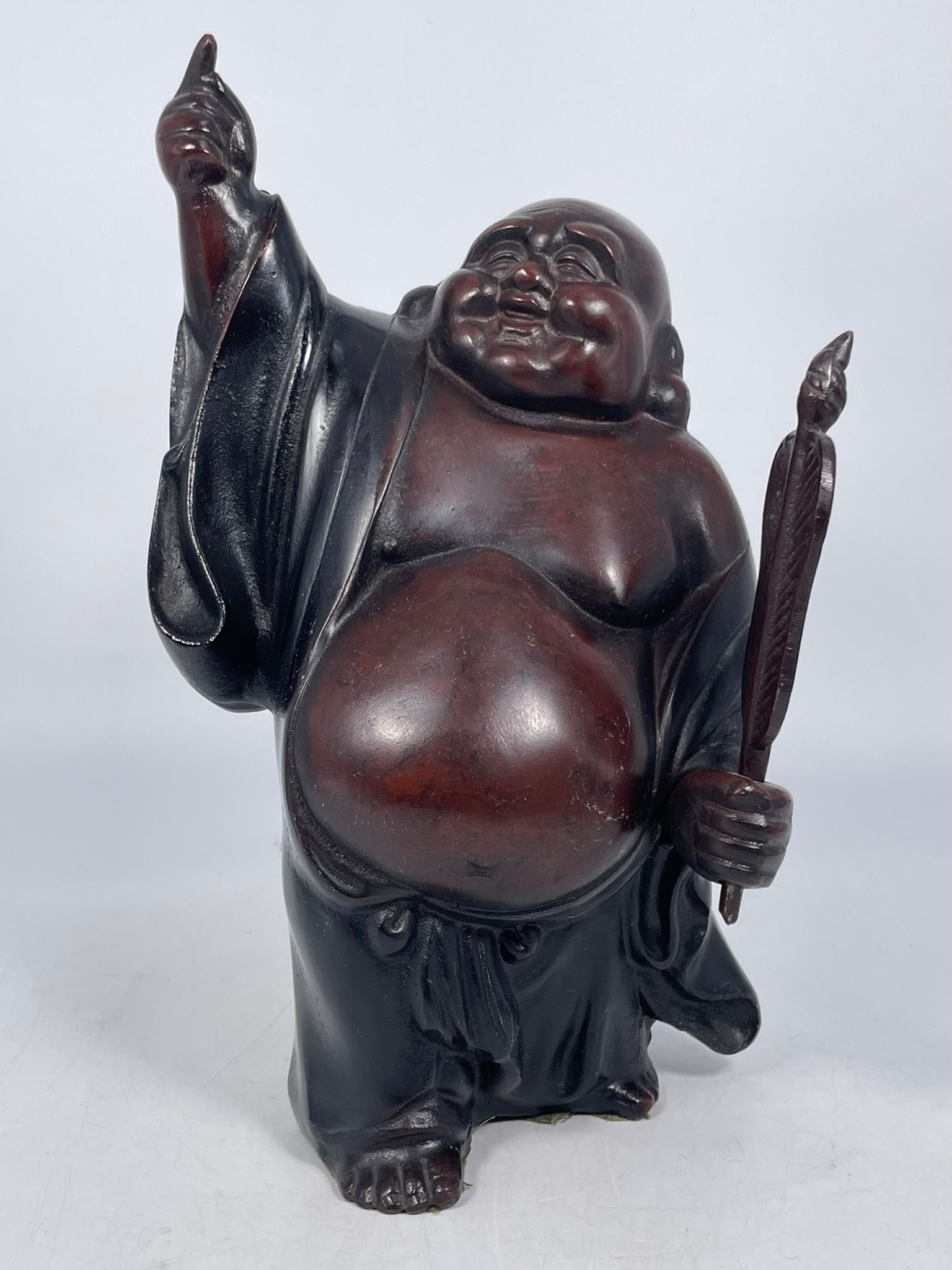 A Japanese Bronze Figure of Budai (1 of 8)