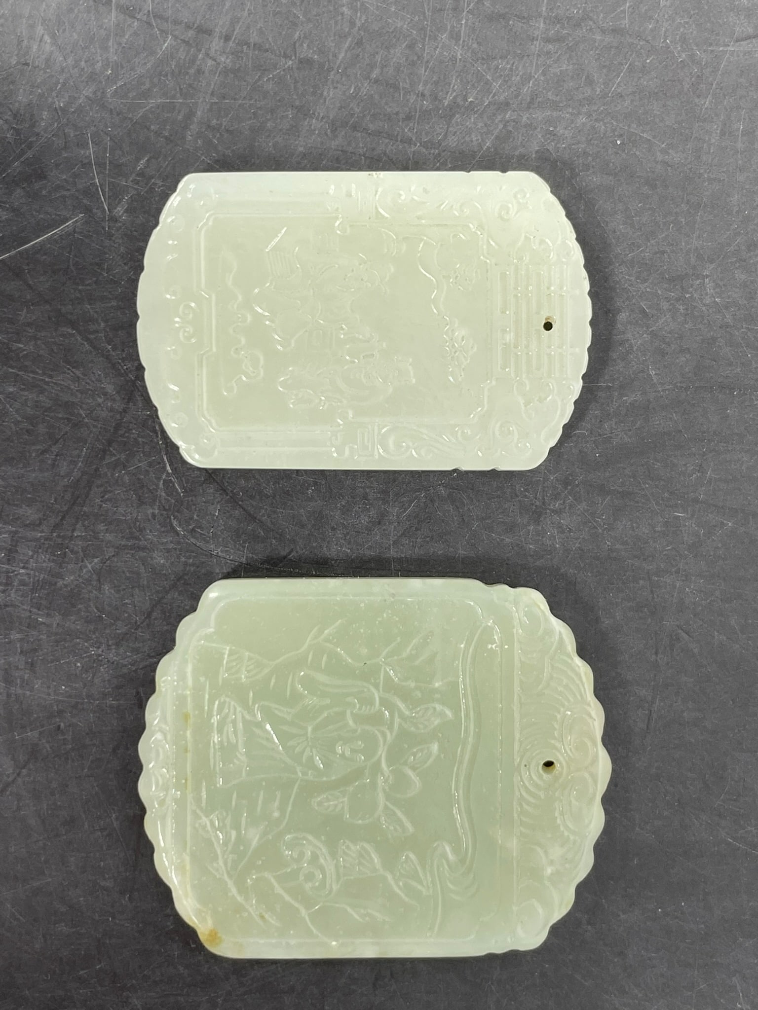Two Chinese Jade Plaques (1 of 9)
