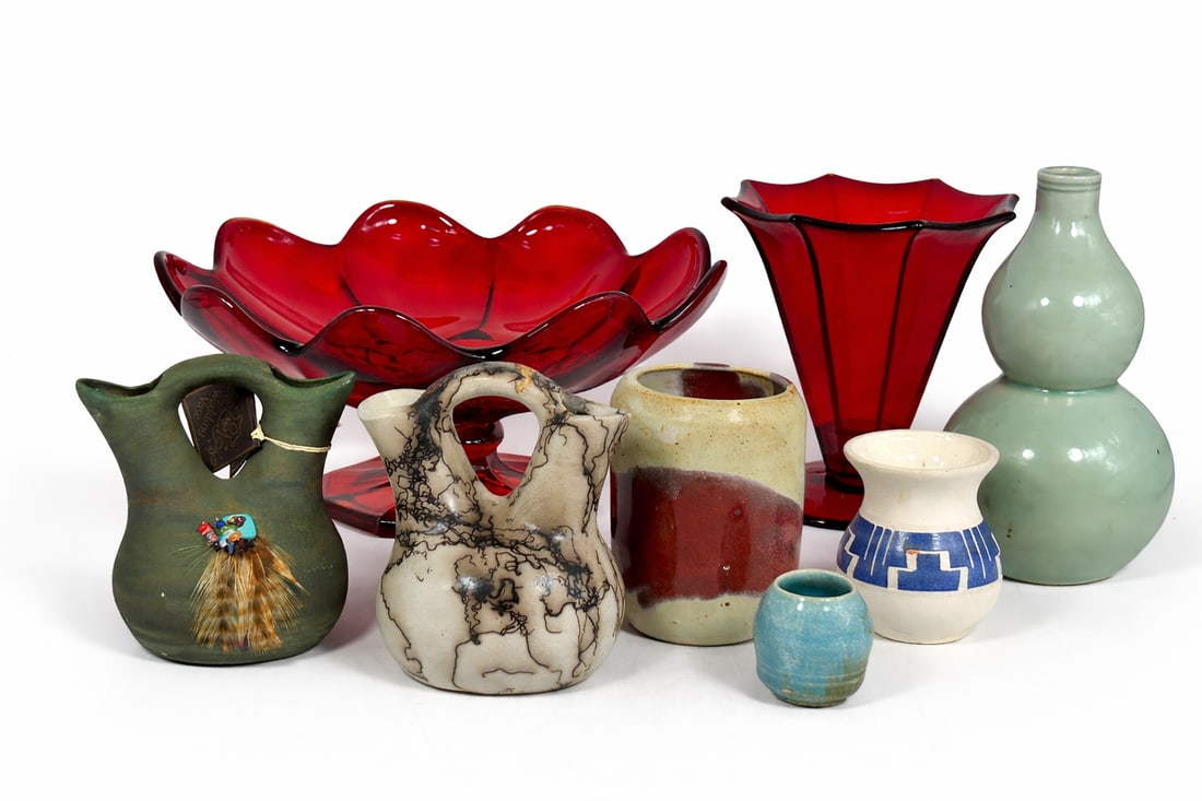 A Group of Eight Ceramic/Glass Wares (1 of 9)