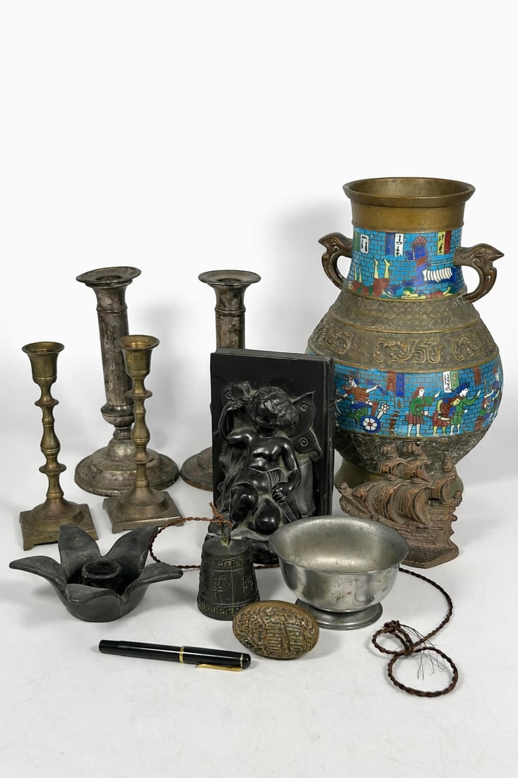 A Group of Eleven Metal Decorative Objects (1 of 16)