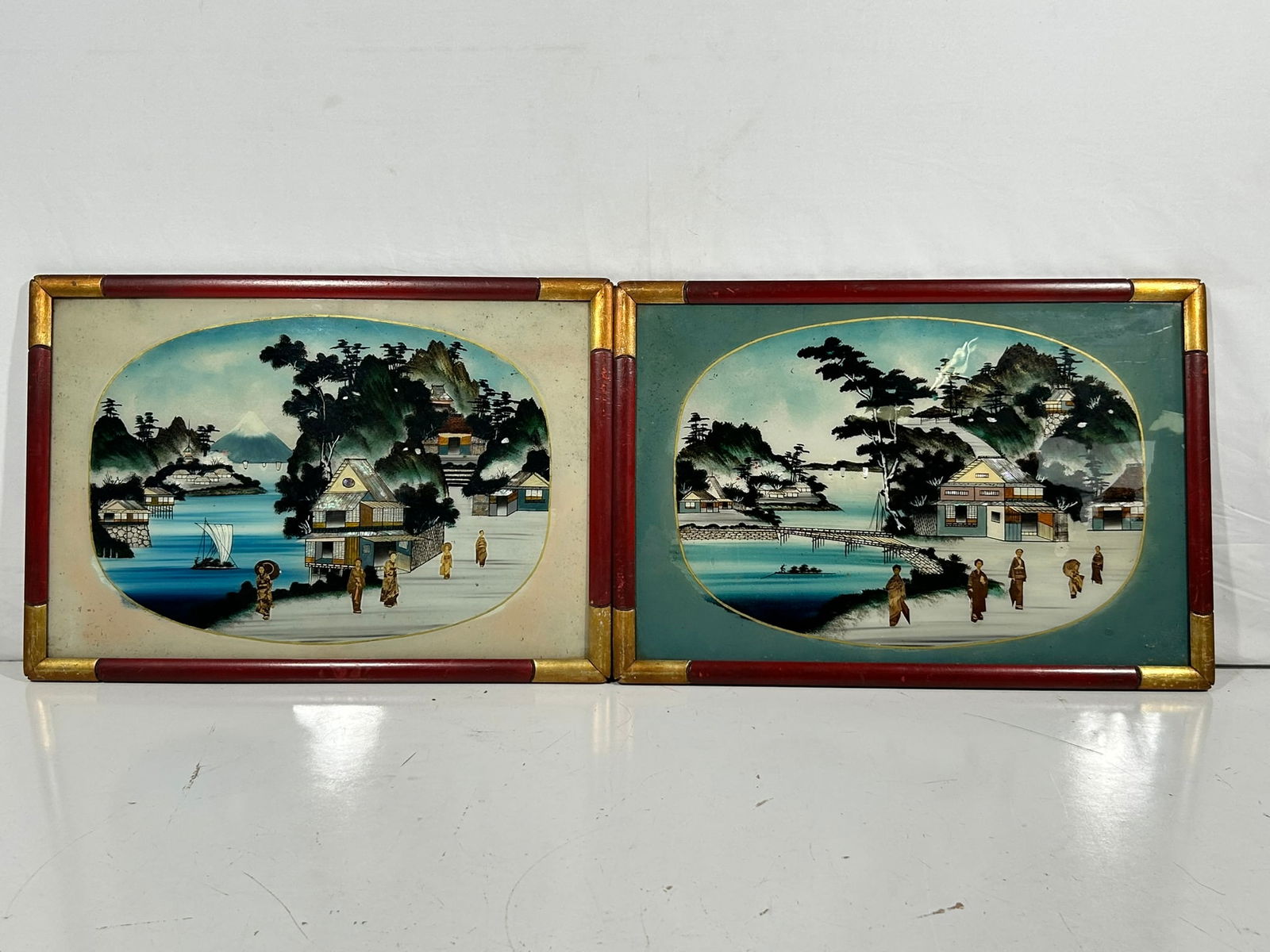 A Pair of Japanese Paintings (1 of 9)