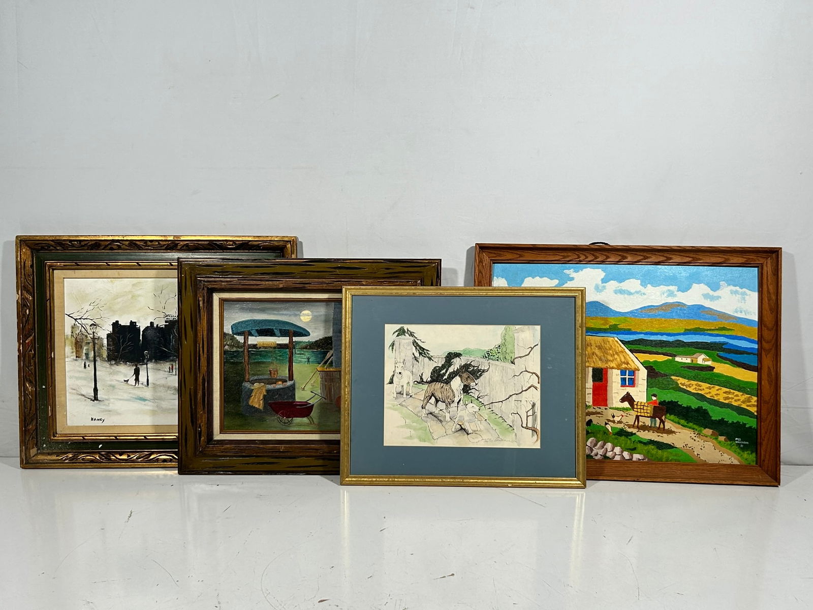 A Group of Four Paintings/Print (1 of 20)