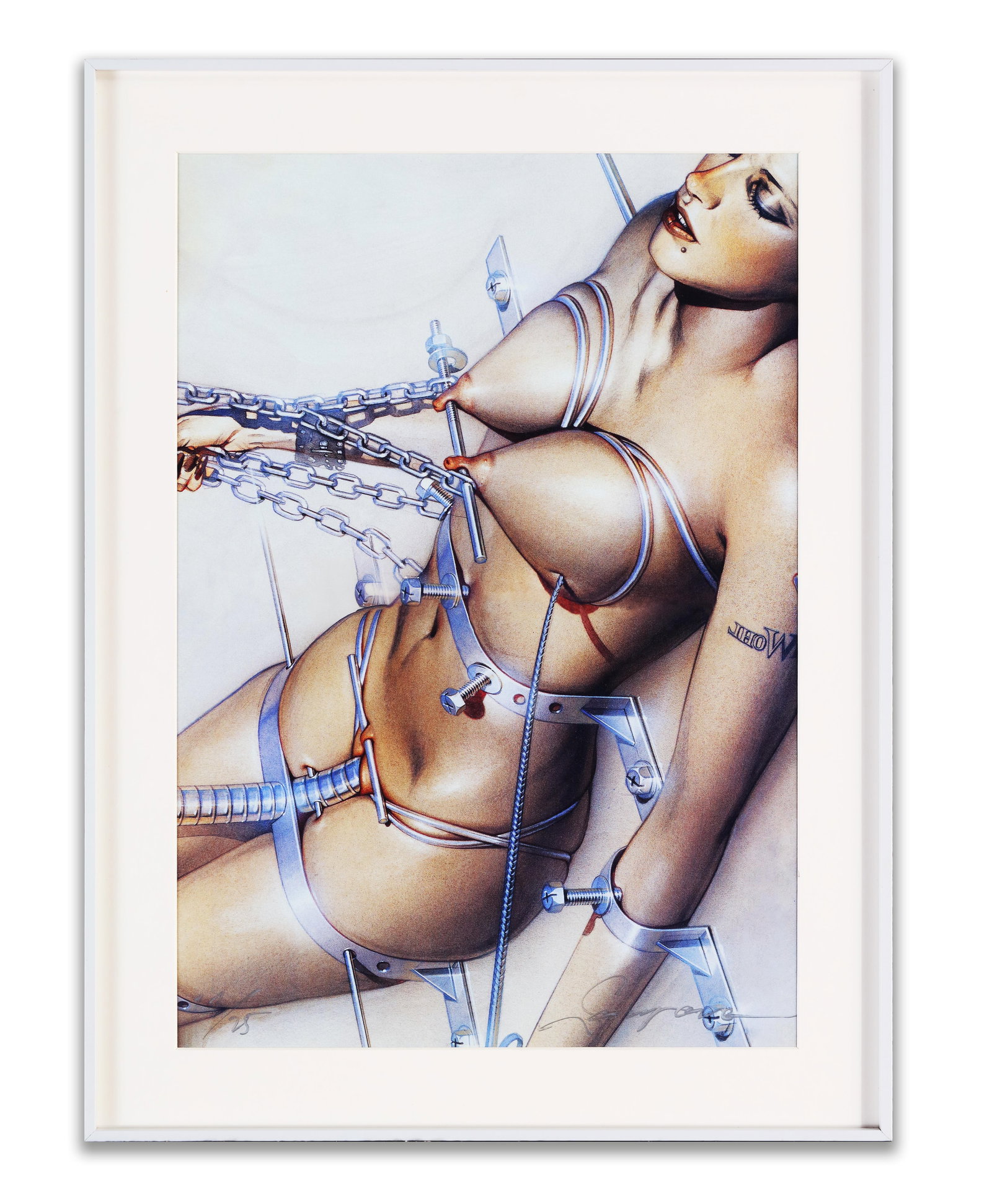 Sorayama Hajime(B.1942),OFFSET LITHOGRAPH: Dimensions: Image Size (frame not included): 19 3/4 x 13 3/4 in (50 x 35 cm). Provenance and Authenticity:This item includes a certificate of authenticity.His Collectible Has Undergone Rigorous Authen