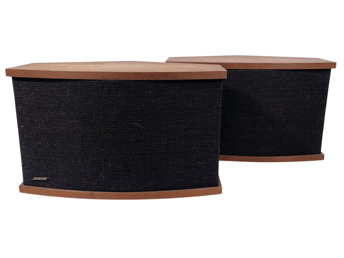 A Pair of Vintage Bose 901 Series Speaker System: 13 in. high, 21 in. wide, 13 in. deep each. No stands included.