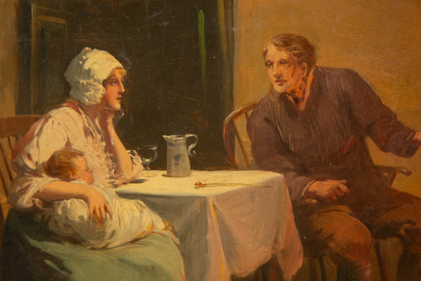 After Alexander Rosell Portrait Oil On Canvas - 9