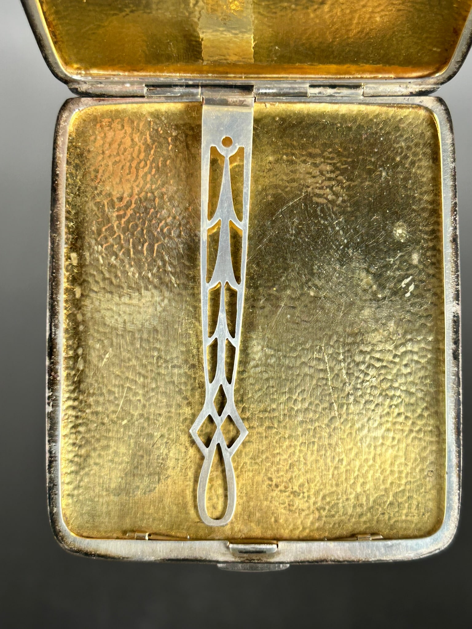 Hammered Silver Box - 10