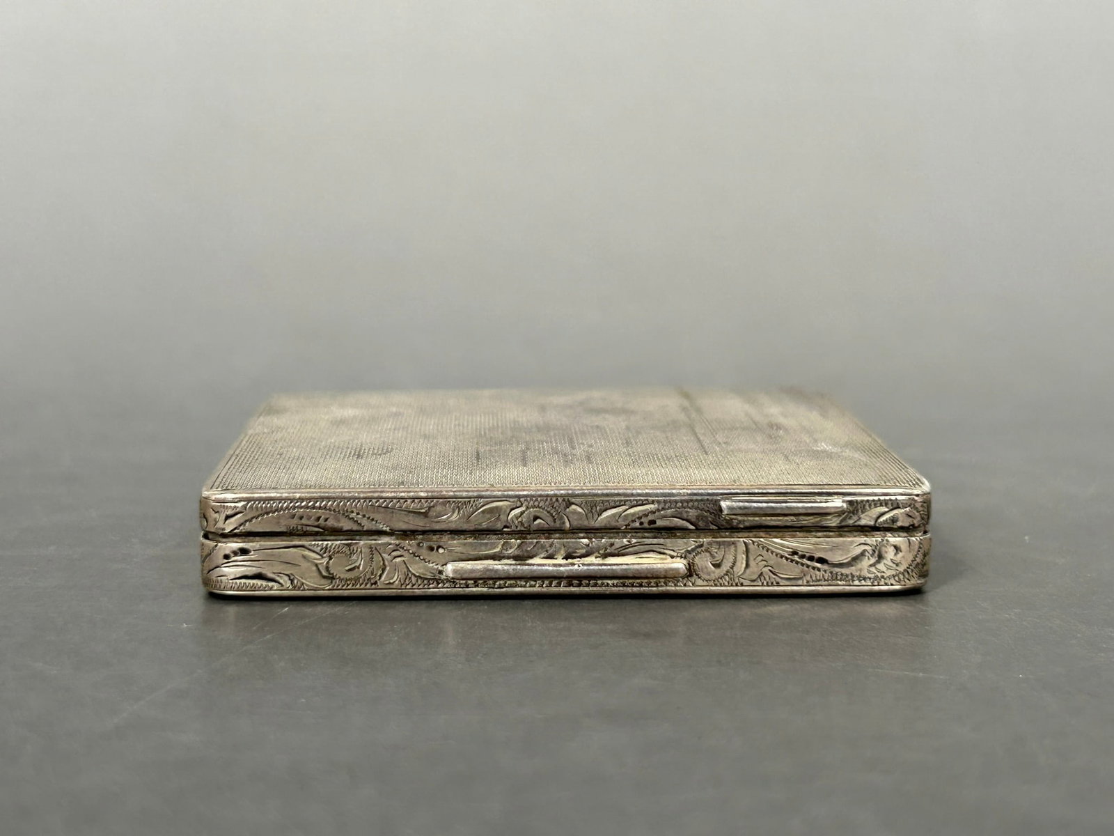 Silver Square powder Box - 2