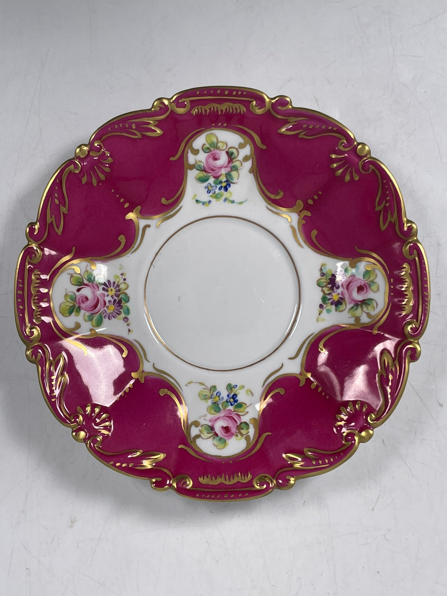 A Group of Five Limoges 'Peint a la Main' Porcelain Teaware - 11