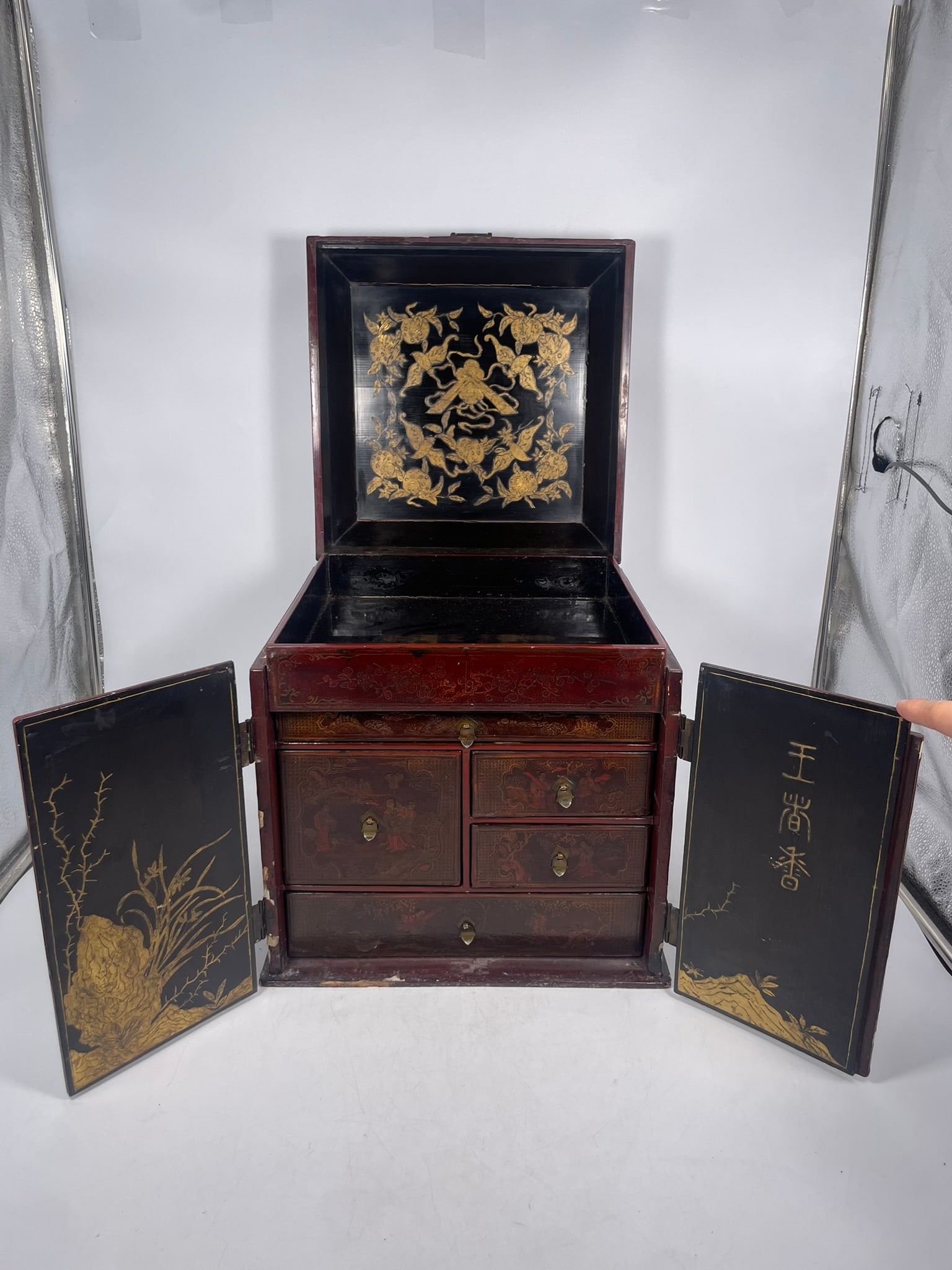 A Chinese Wood Jewelry Box - 12