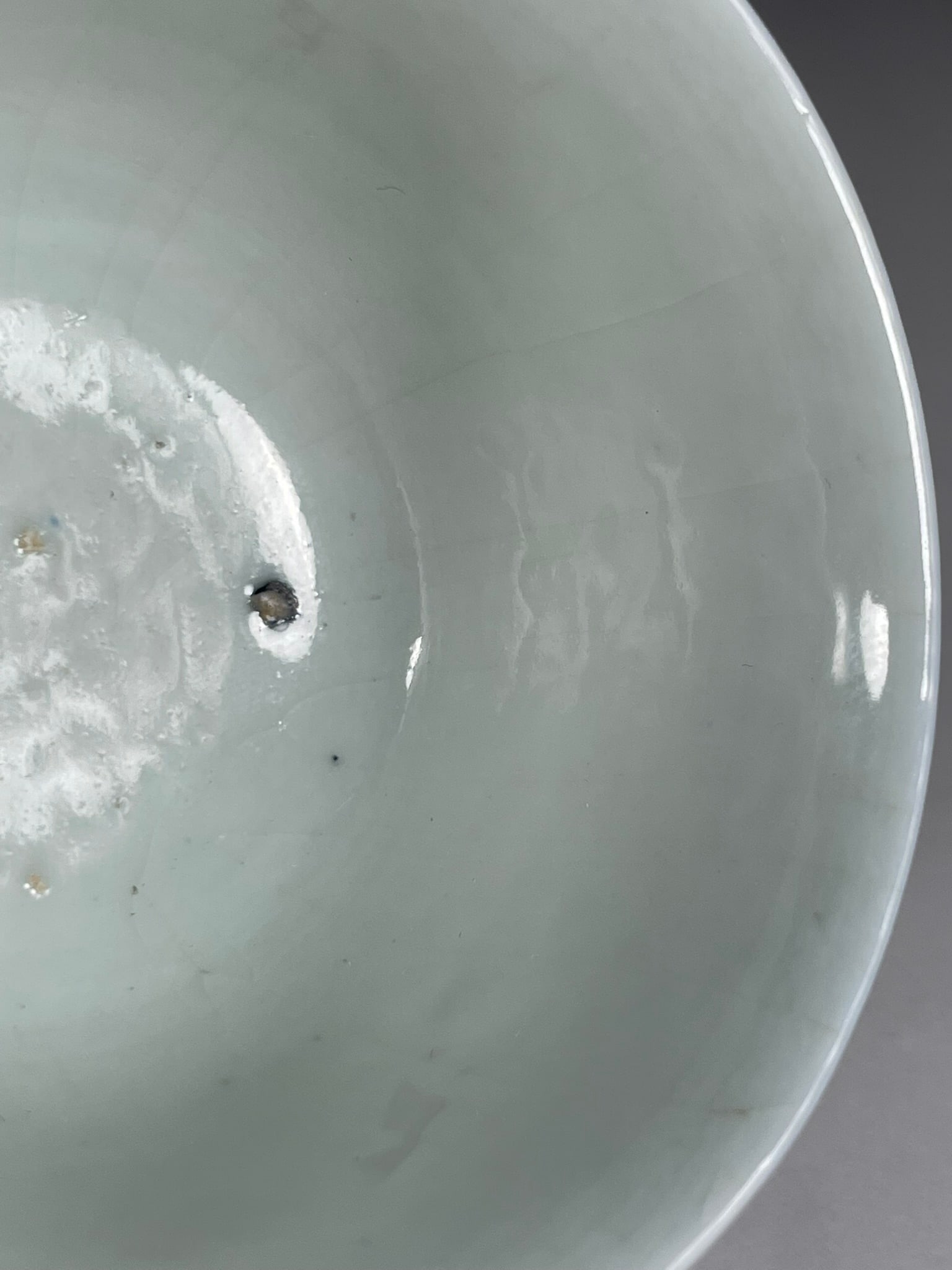 A Chinese Powder-Blue-Glazed Porcelain Cup - 13
