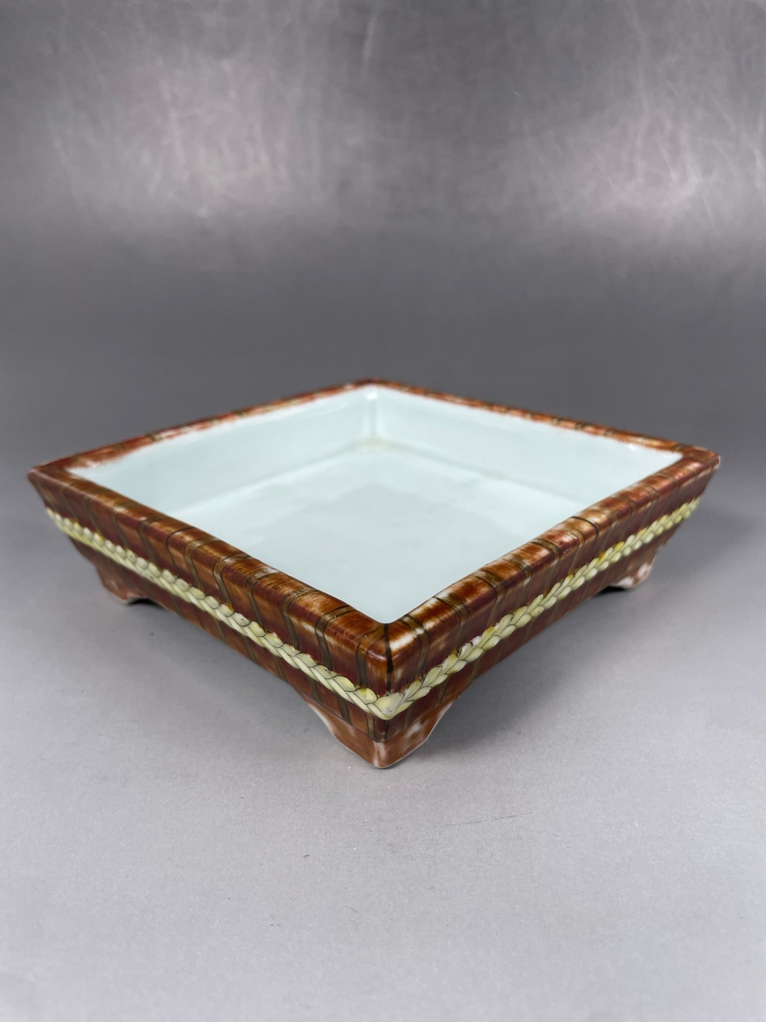 A Chinese Porcelain Square Stand for Jardiniere - 2