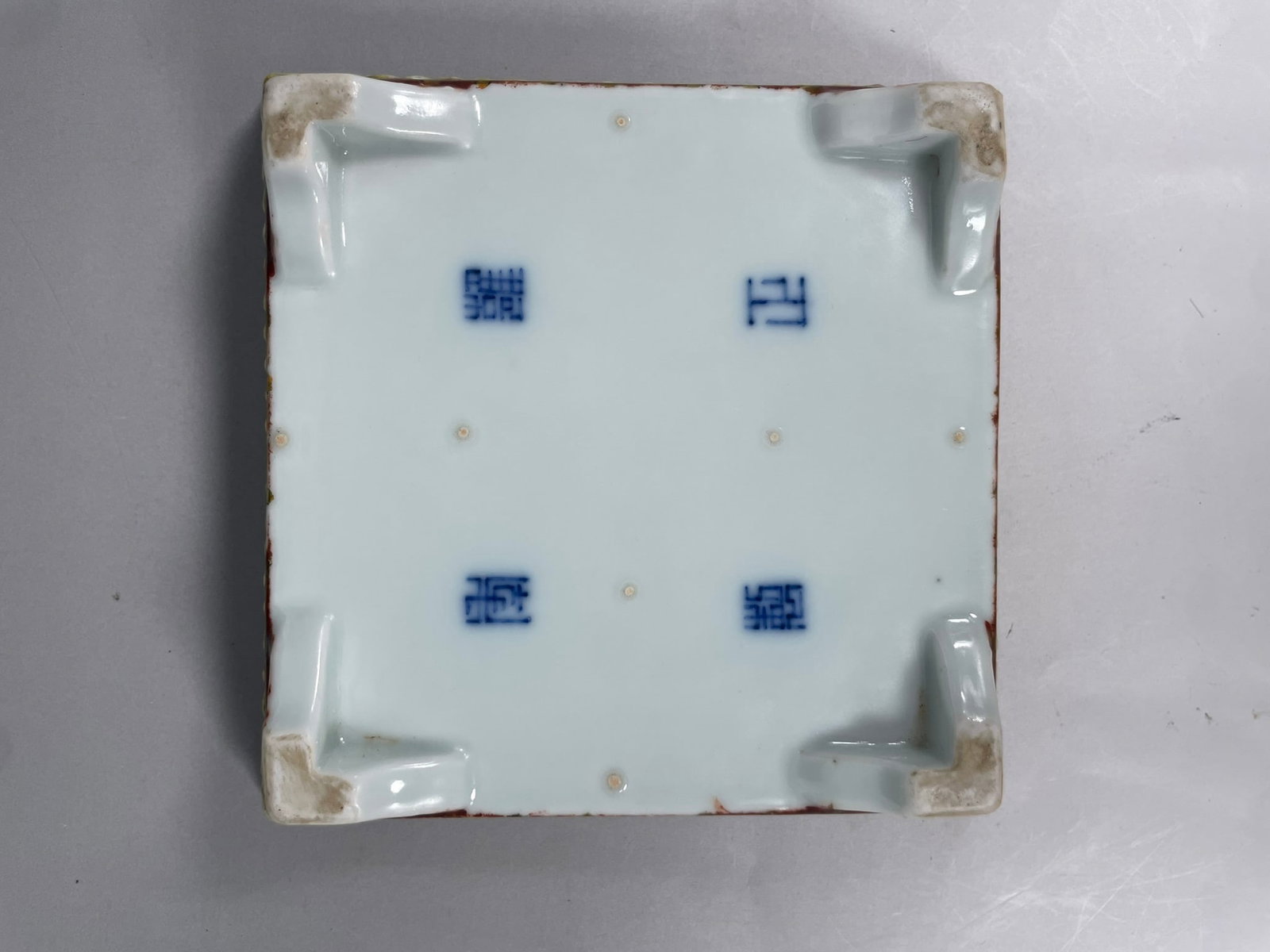 A Chinese Porcelain Square Stand for Jardiniere - 4