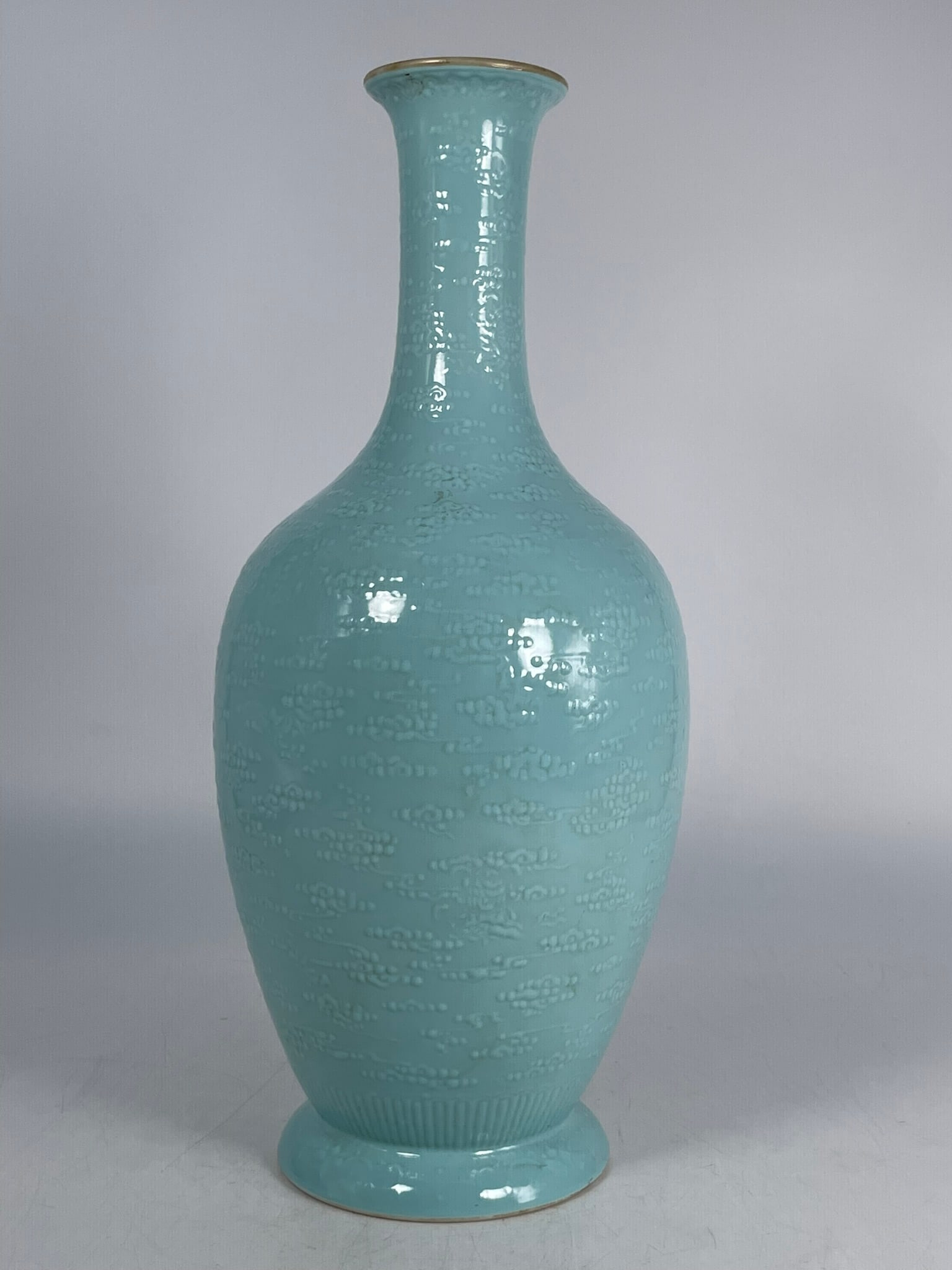 A Chinese Turquoise Glazed Porcelain Vase, Shen De Tang Mark - 5