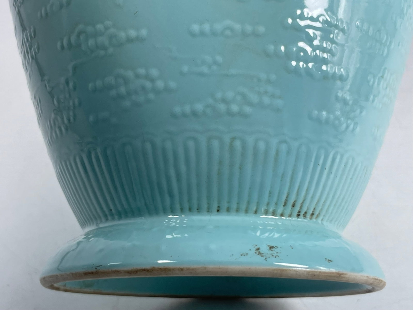 A Chinese Turquoise Glazed Porcelain Vase, Shen De Tang Mark - 9