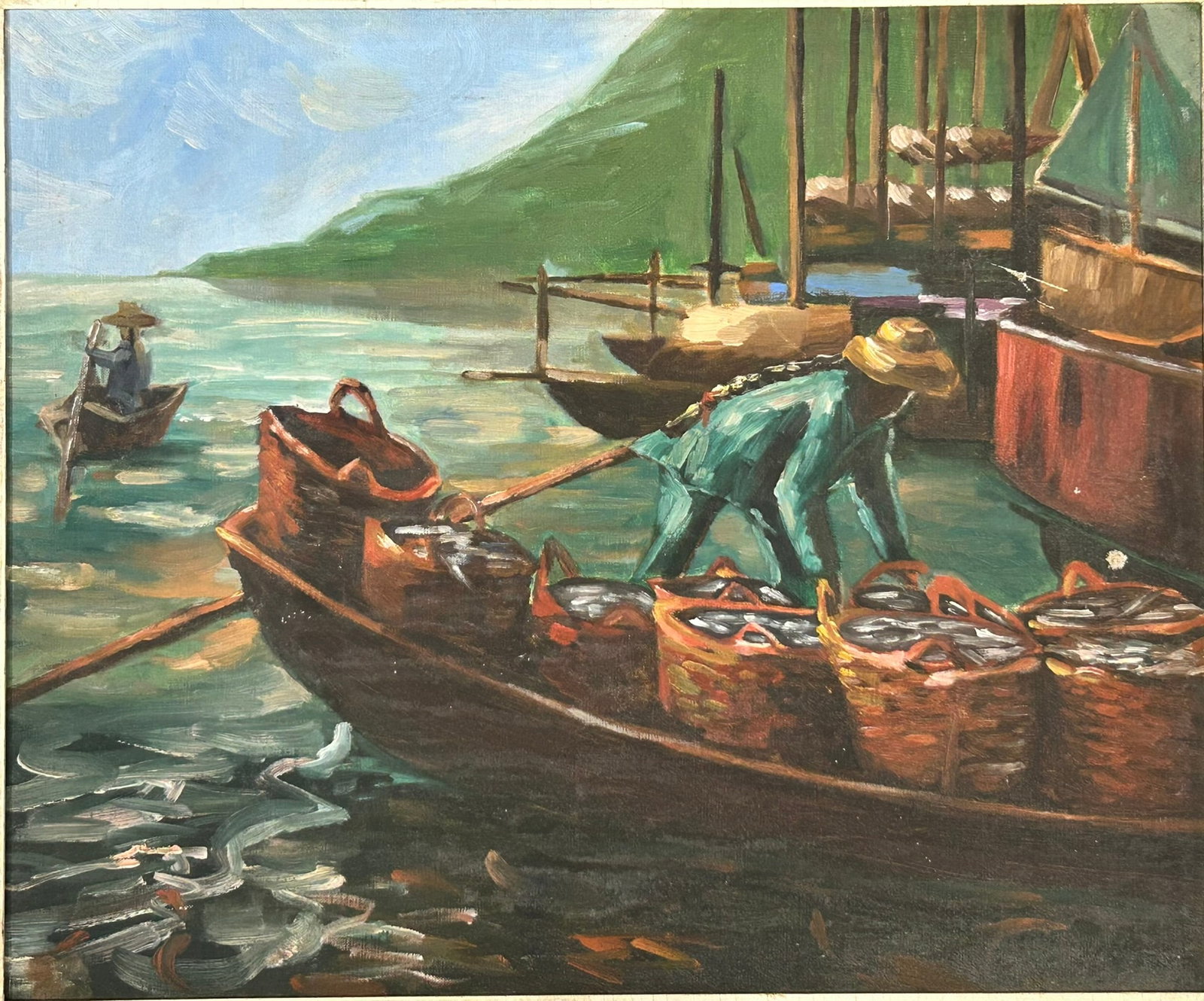 A Painting of Asian Fishing Boat (1 of 7)