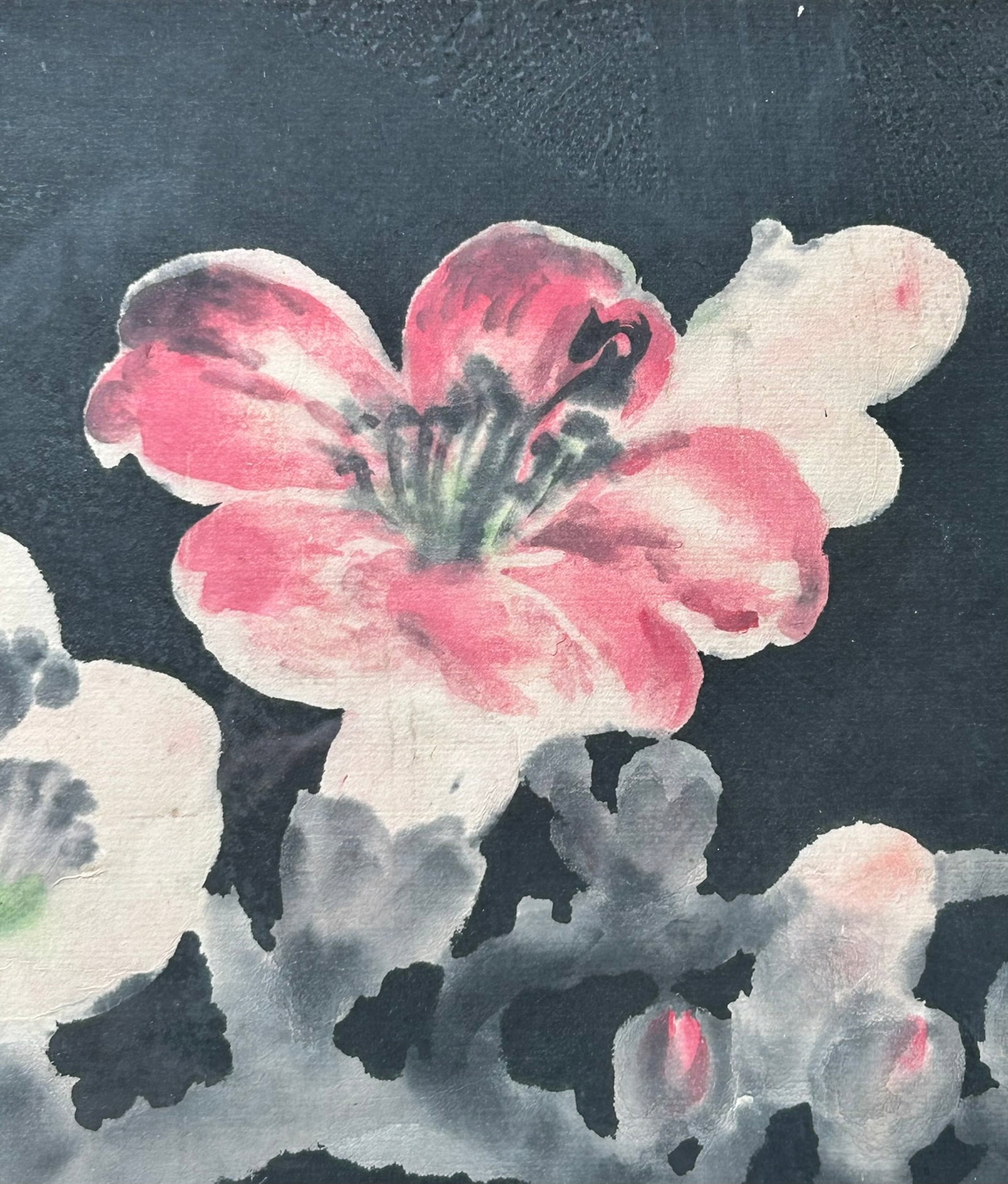 A Chinese Painting of Flower, Tang Manxu, 1958 - 3