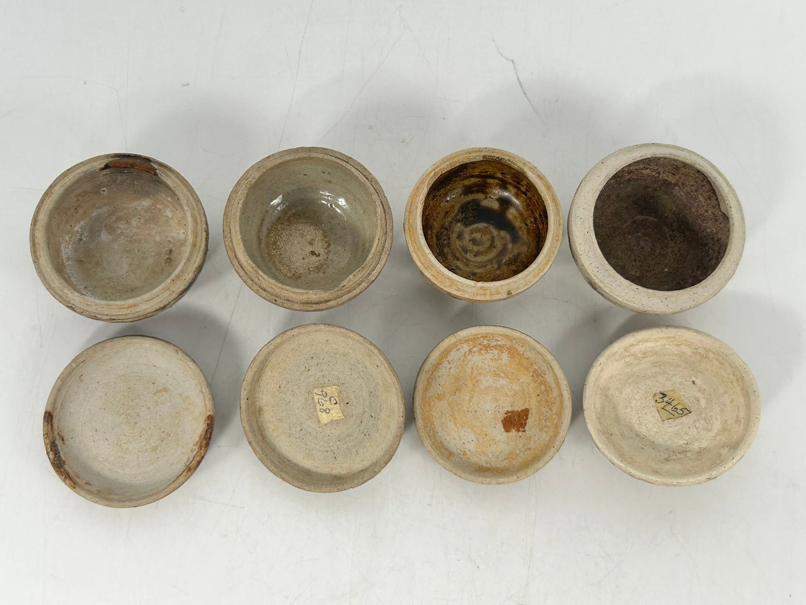A Group of Six Thai Sawankhalok Porcelain/Pottery Circular Boxes and Covers, Ming Dynasty - 10