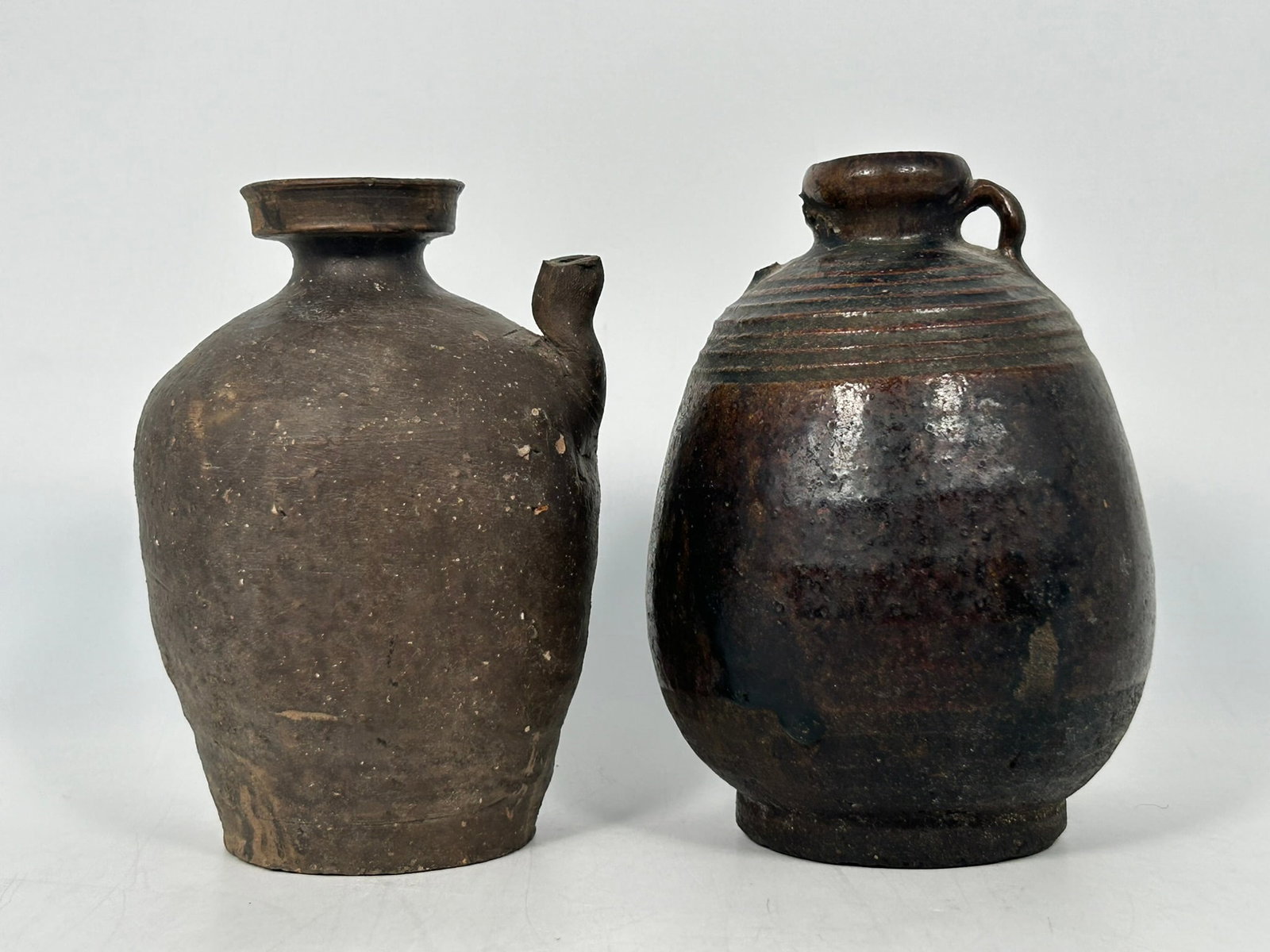 A Group of Three Southeast Asian Brown/Black Glazed Ware - 2
