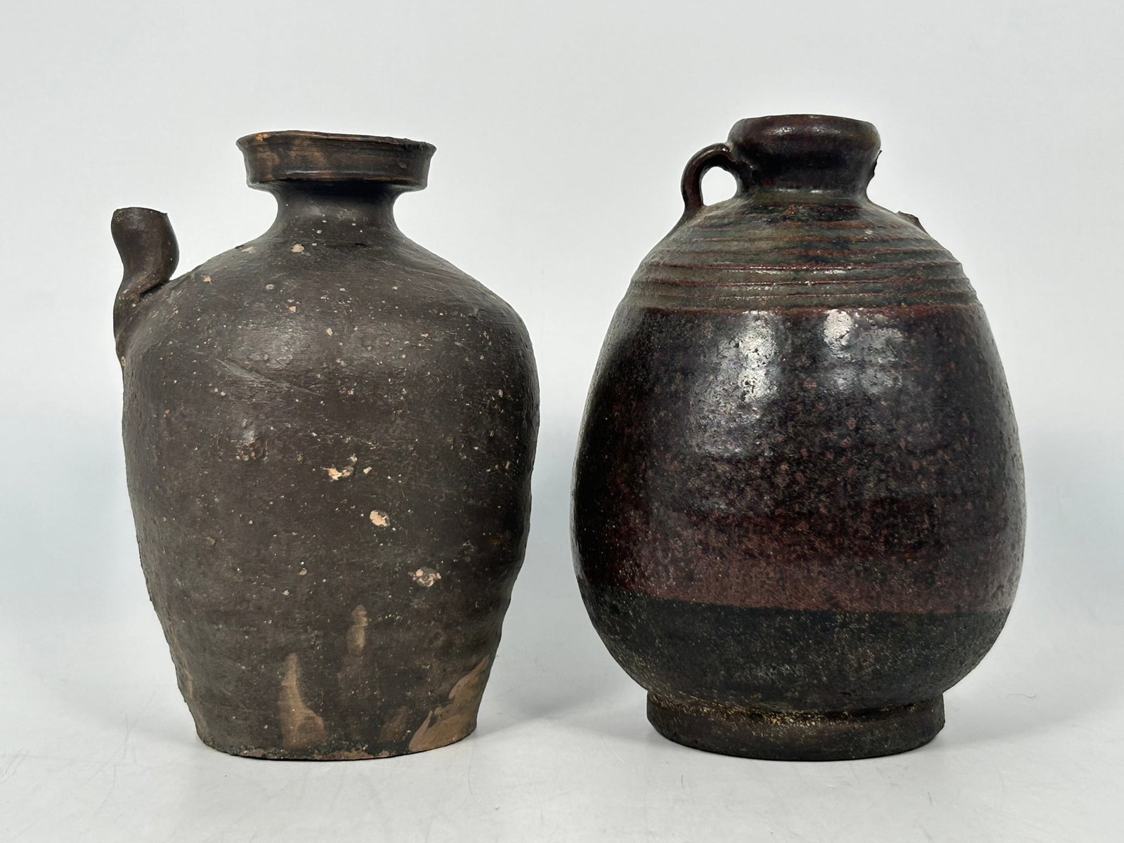 A Group of Three Southeast Asian Brown/Black Glazed Ware - 4
