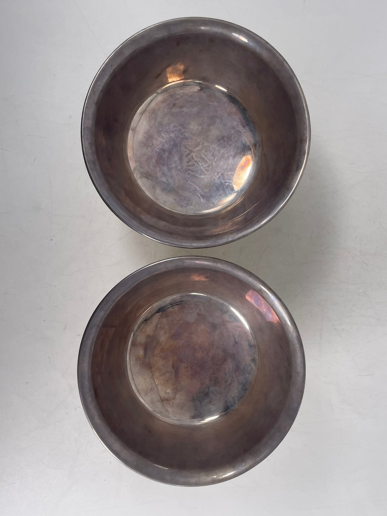 A Pair of Japanese Pottery Bowls with Silver Liner, Nakagawa Joeki IX Mark and Signature - 13