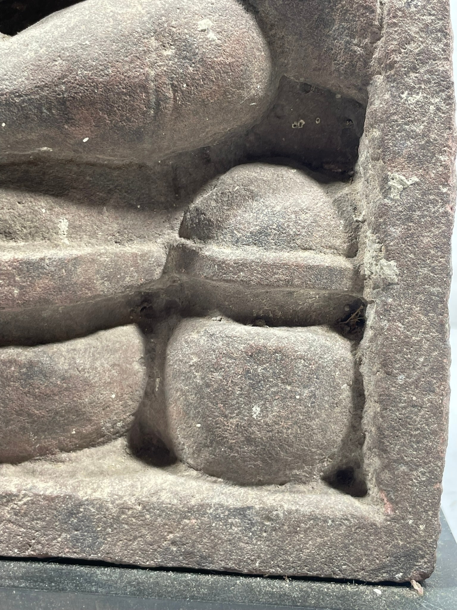 Stair Provenance: An Indian Carved Sandstone Figure of Seated Kubera - 11