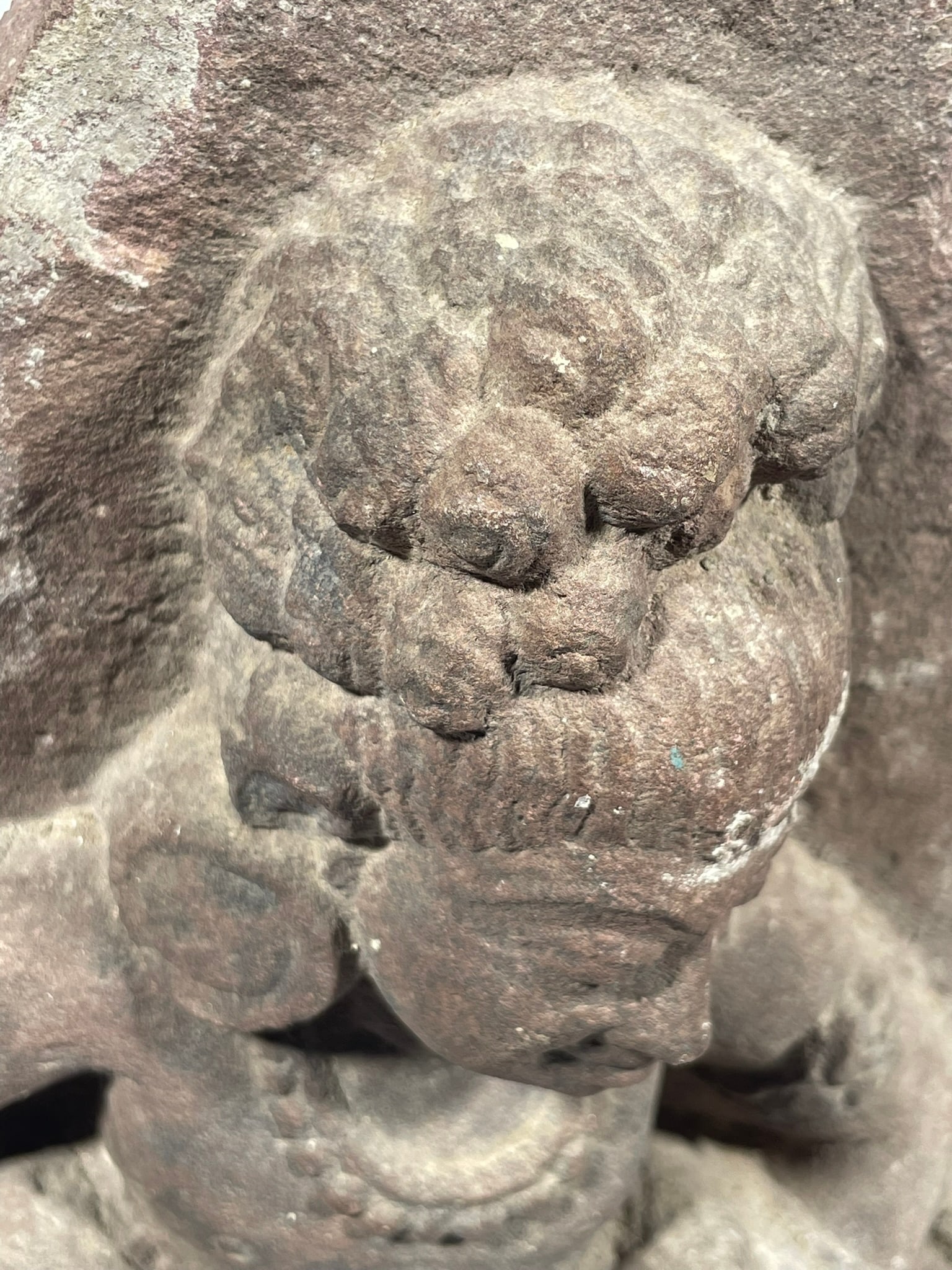 Stair Provenance: An Indian Carved Sandstone Figure of Seated Kubera - 5