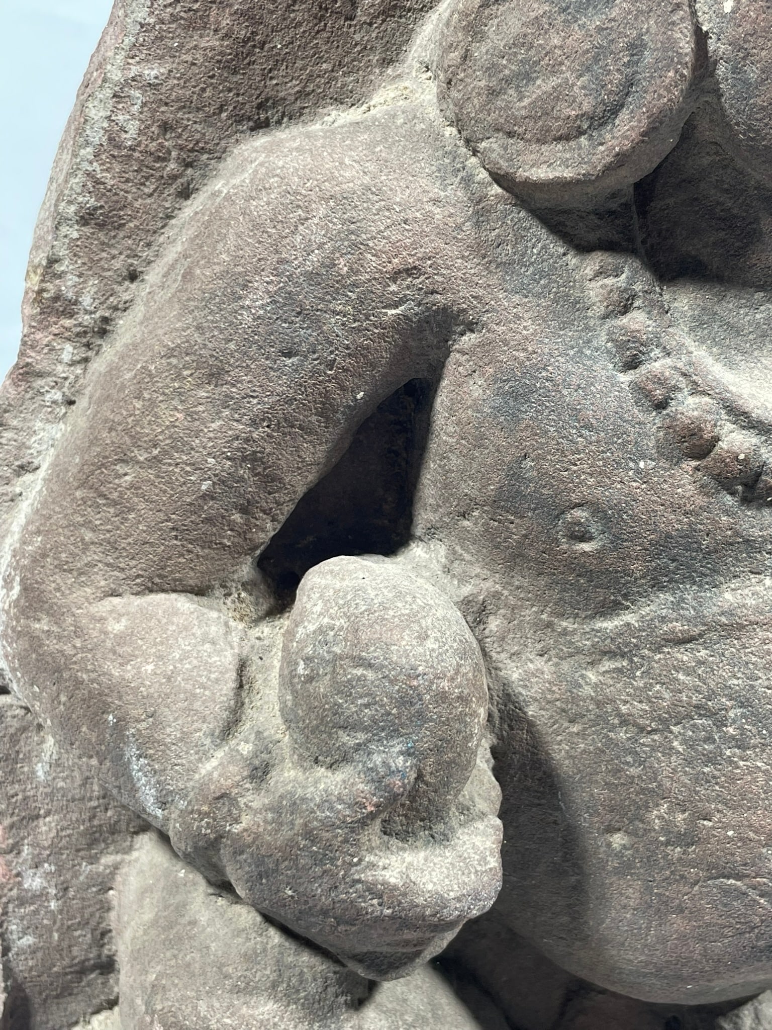 Stair Provenance: An Indian Carved Sandstone Figure of Seated Kubera - 7