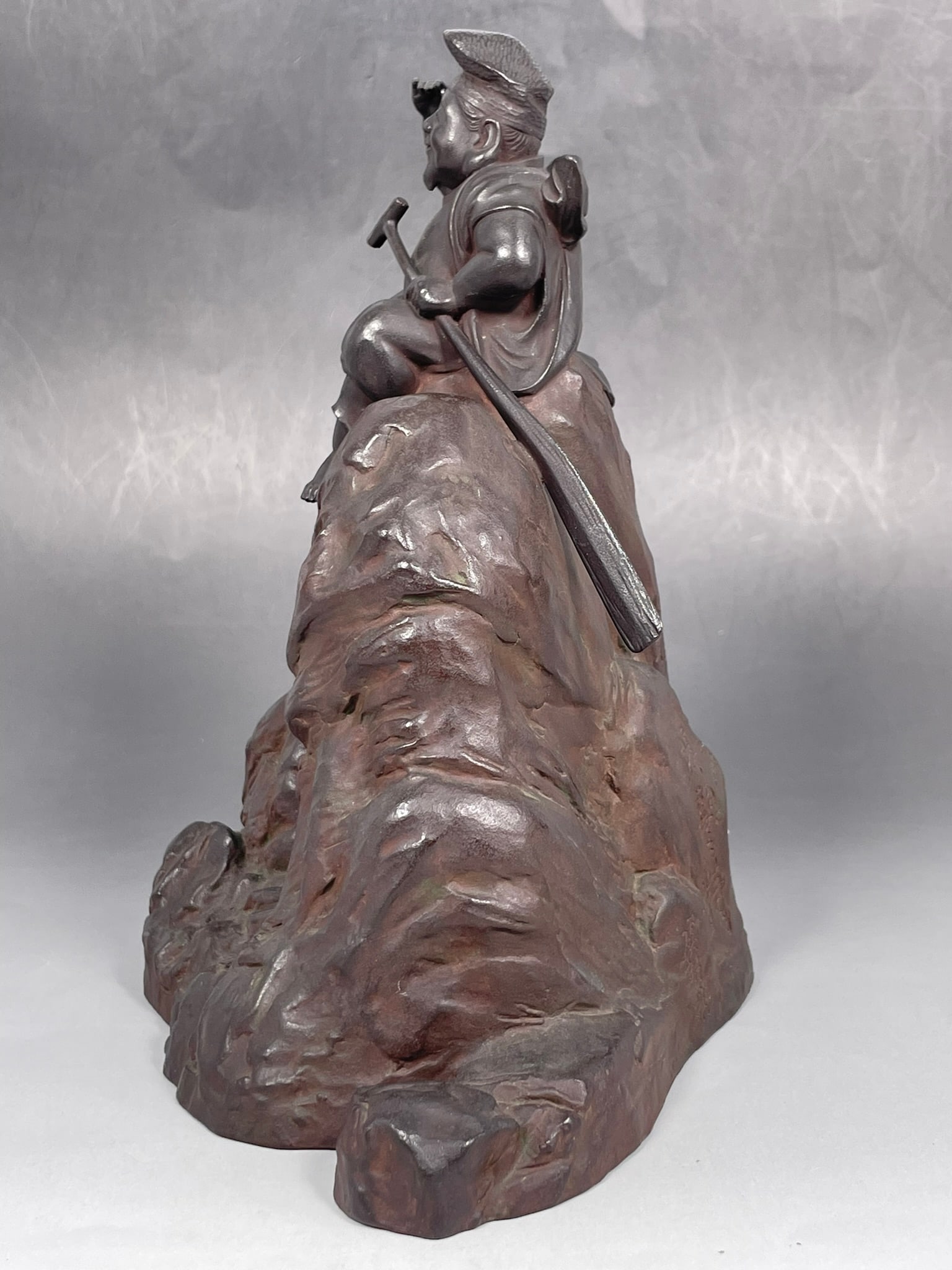 A Japanese Bronze Figure 'Otaru Tateiwa Pier Spirit', a Sekiro Tajima Mark - 6