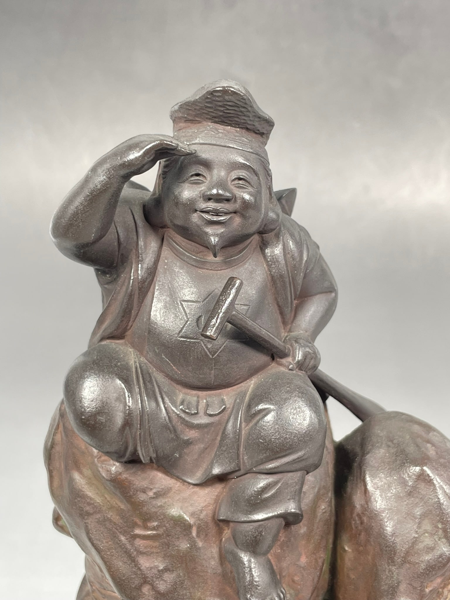 A Japanese Bronze Figure 'Otaru Tateiwa Pier Spirit', a Sekiro Tajima Mark - 7