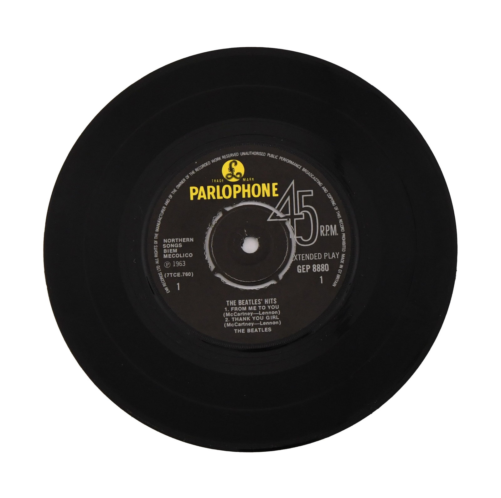 THE BEATLES - The Beatles’ Hits EP with Signatures - 4