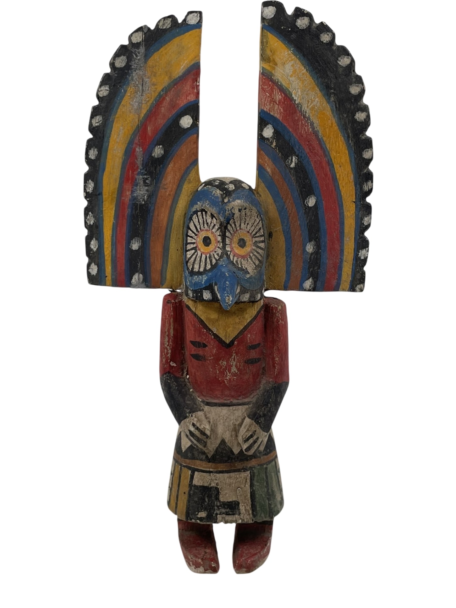 A Kachina Doll Figure: 13 in. high, 6.1/2 in. wide.