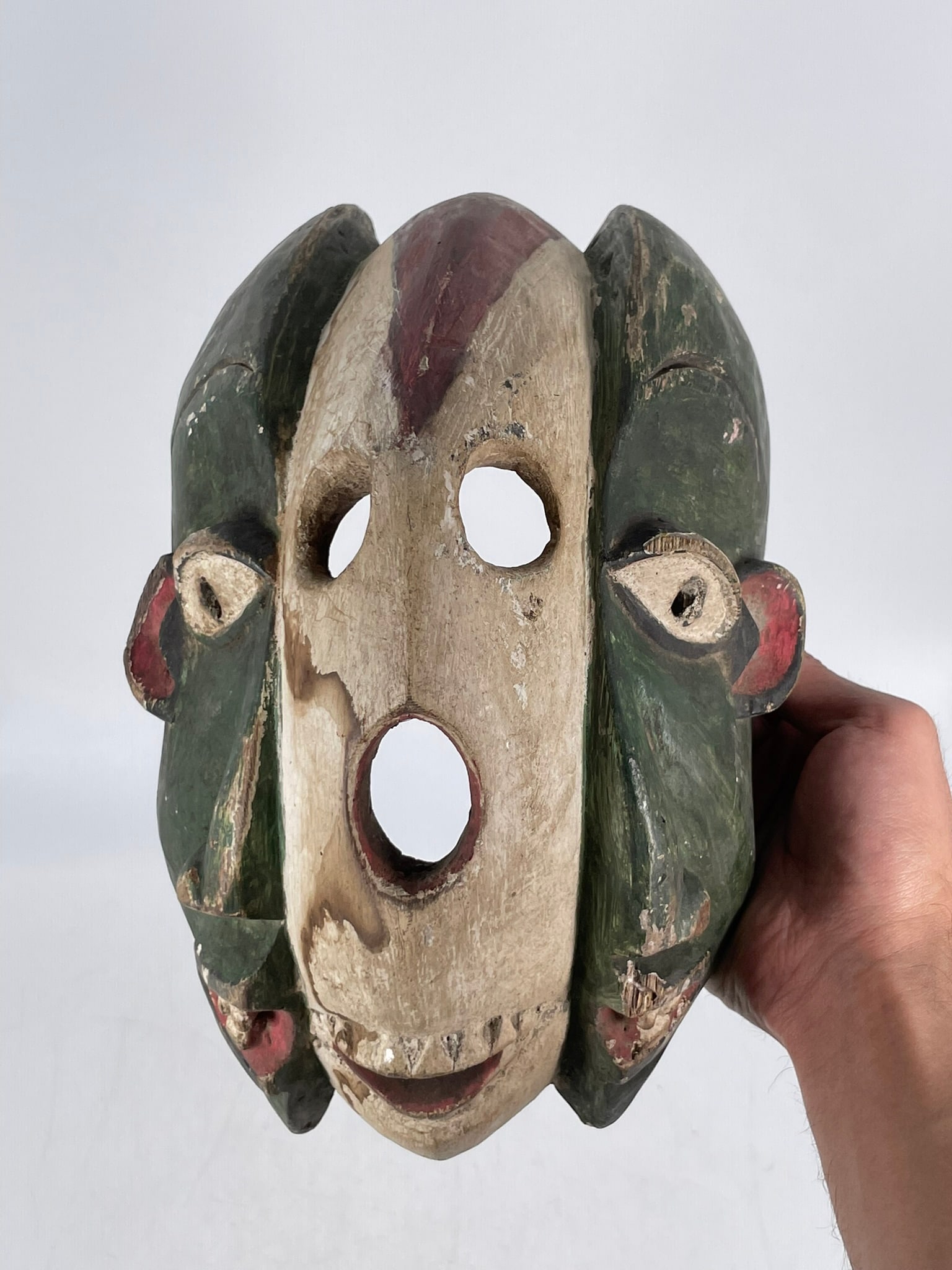 A Multiple Faces Esprit Fetish Mask, Congo, Central Africa - 6