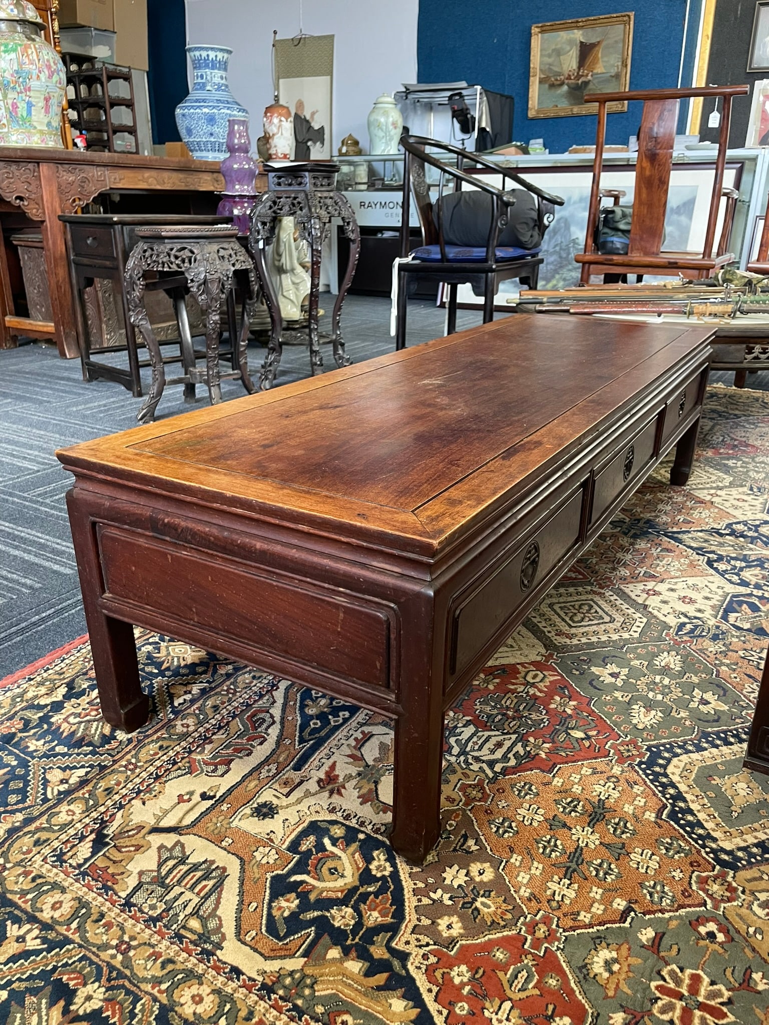 A Chinese Style Rectangular Low Table - 19