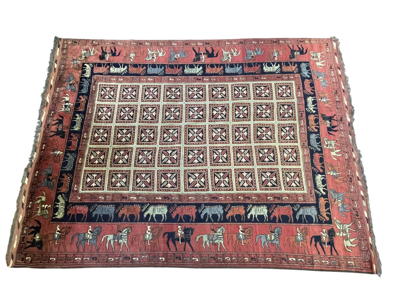 Caucasian Tribal Rug w/ Rosette Motifs (1 of 14)