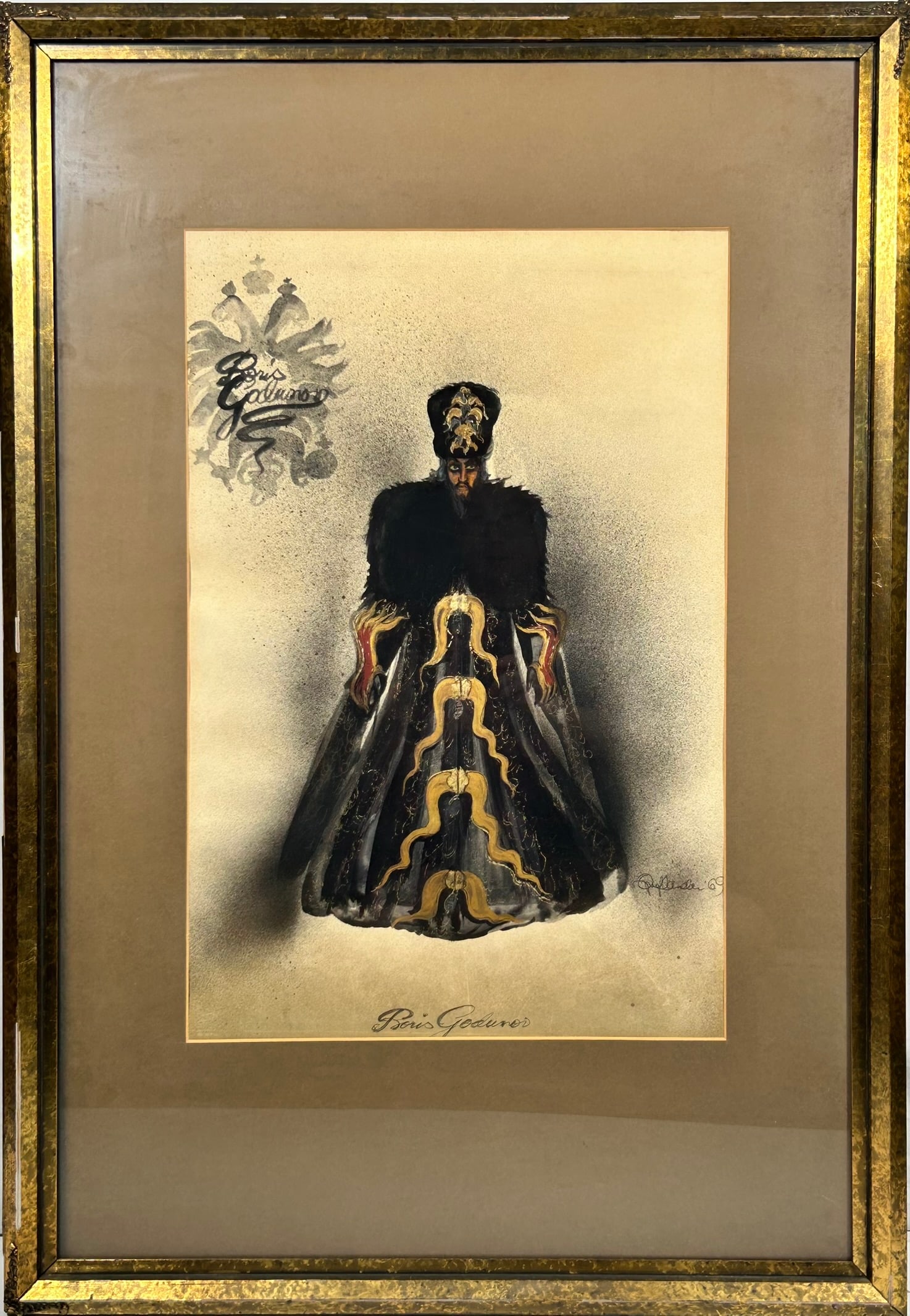A Painting of Costume Design, a Signature Boris Godunov (1 of 9)