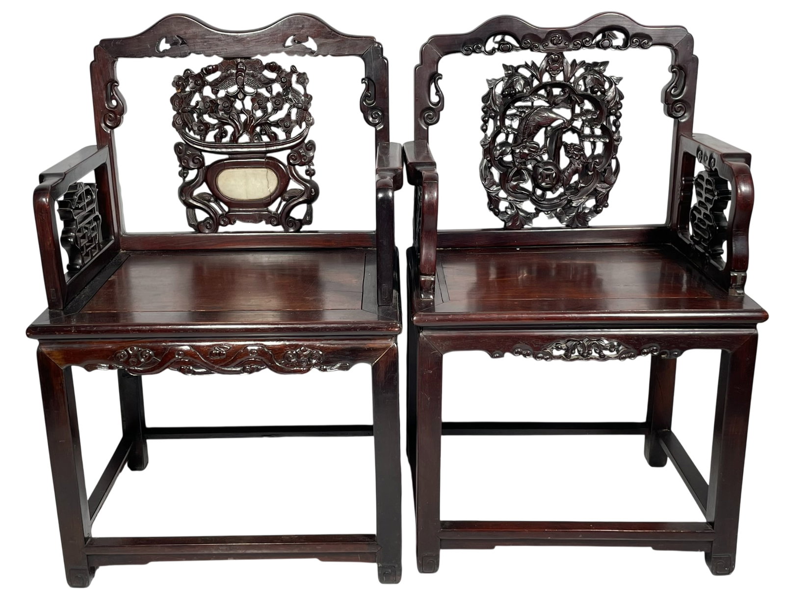 Two Chinese Hongmu Armchairs (1 of 20)