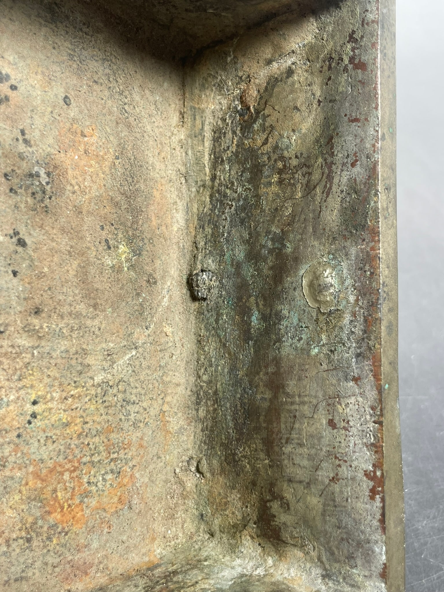 A Chinese Bronze Rectangular Censer - 7