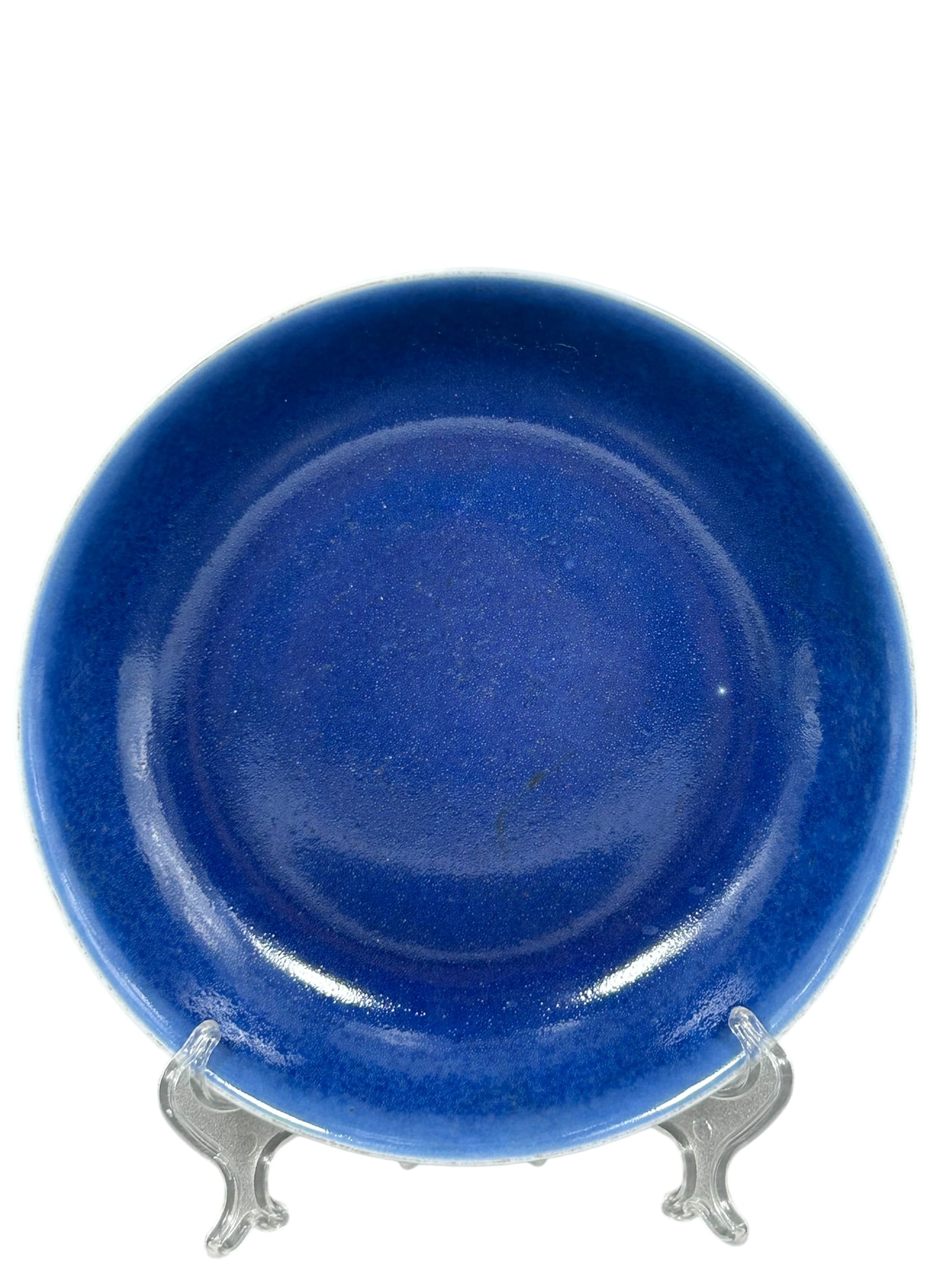 A Chinese Blue-Glazed Dish, Qing Dynasty (1 of 5)