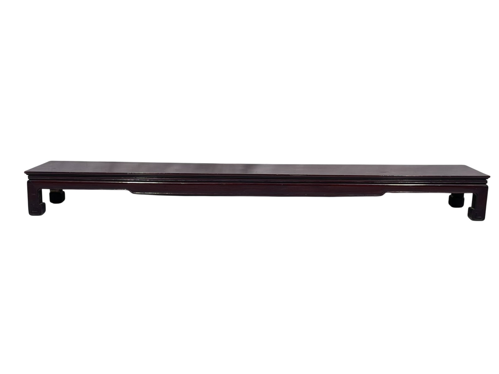 A Rosewood Stand: 4.1/4 in. high, 41 in. wide, 6.1/4 in. deep.