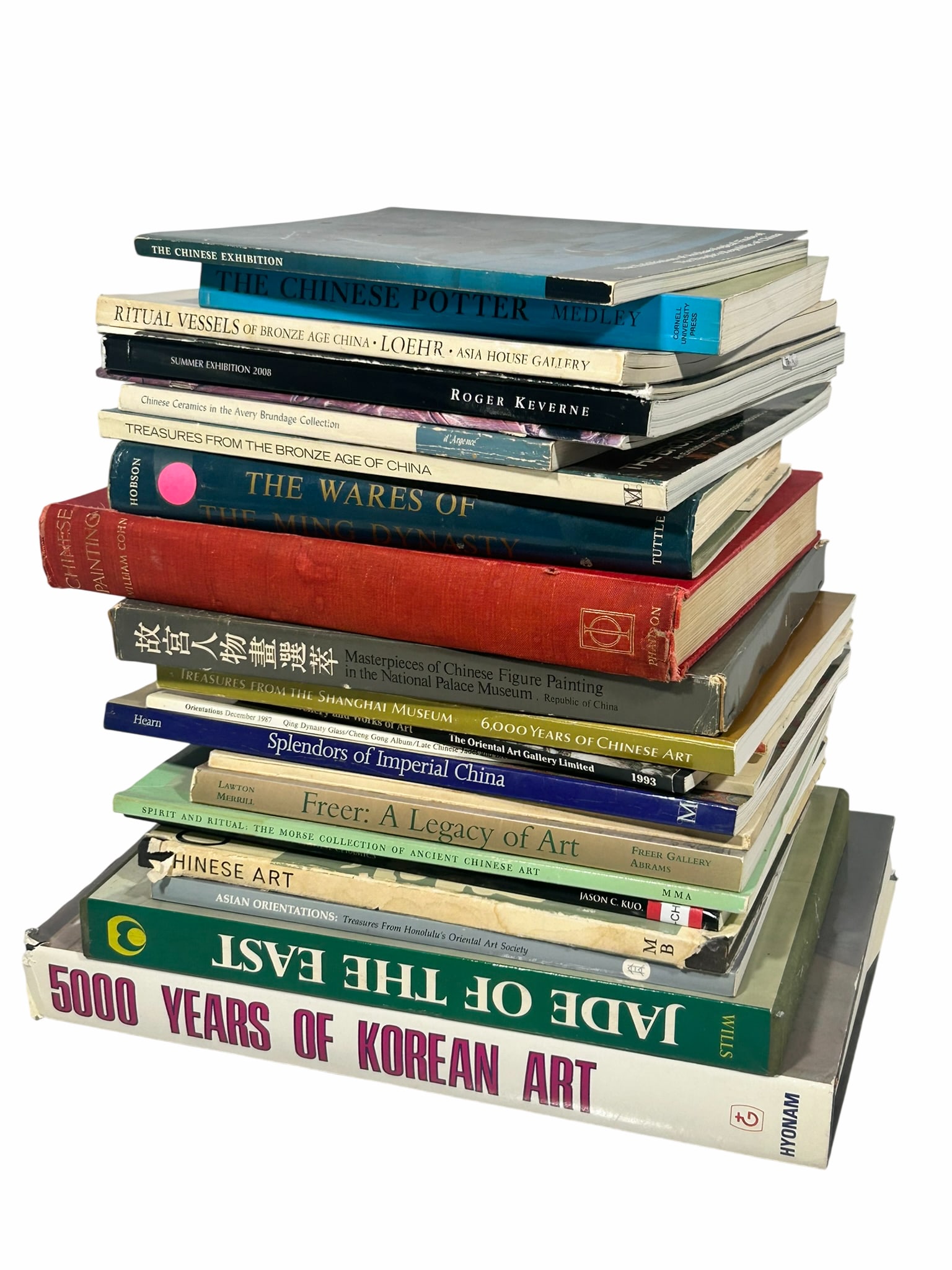 A Group of Twenty Four Books: Comprising thirty-six copies of auction catalogues, museum publications, books, and journals. Please see photos for details.
