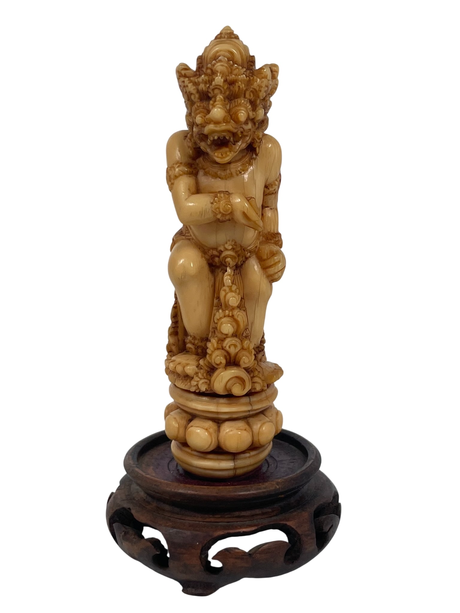 A Southeast Asian Carved Bone Figure of Hanuman Monkey God, 19th Century (1 of 13)