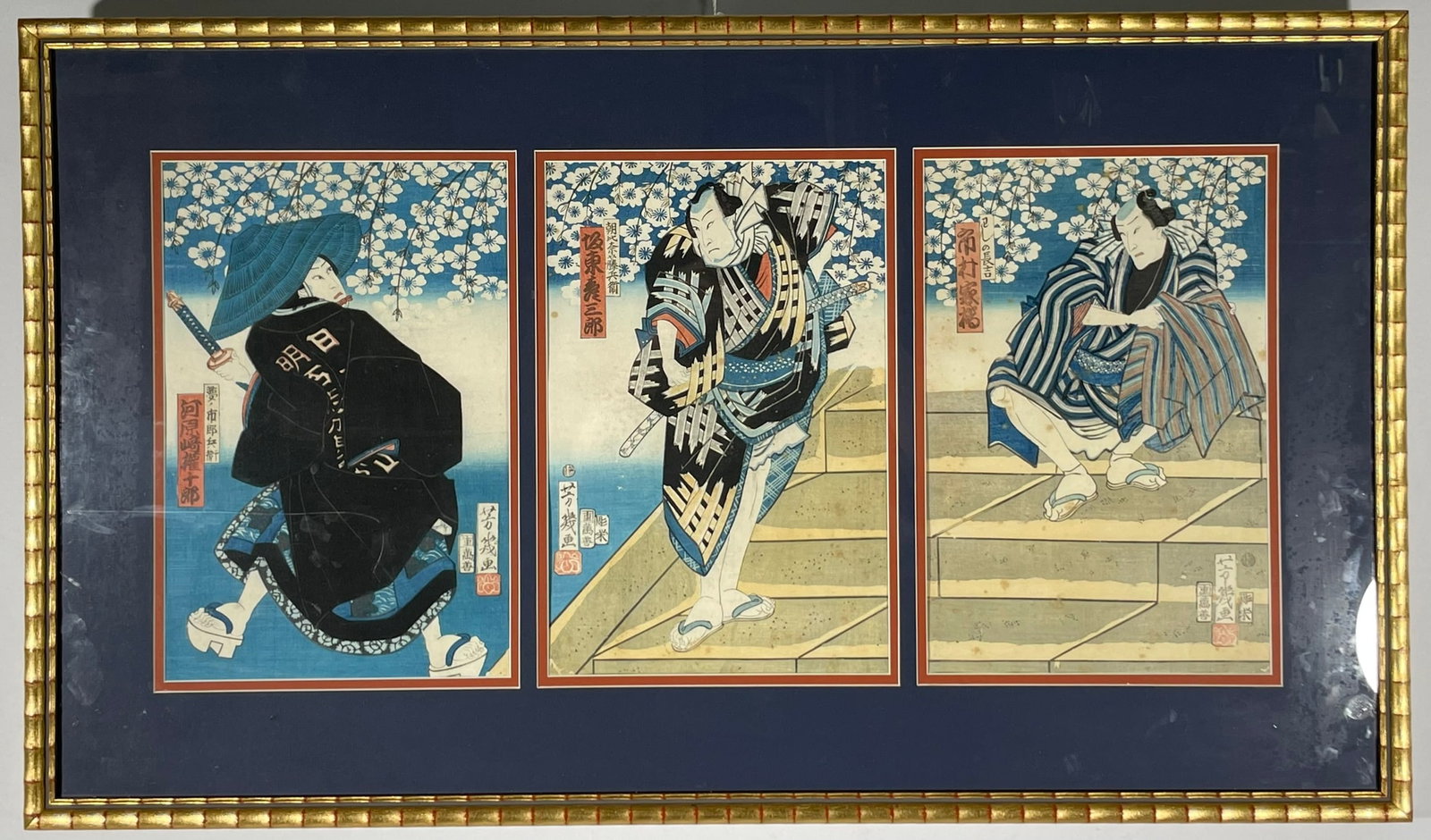 A Set of Three Japanese Woodblock Prints (1 of 19)